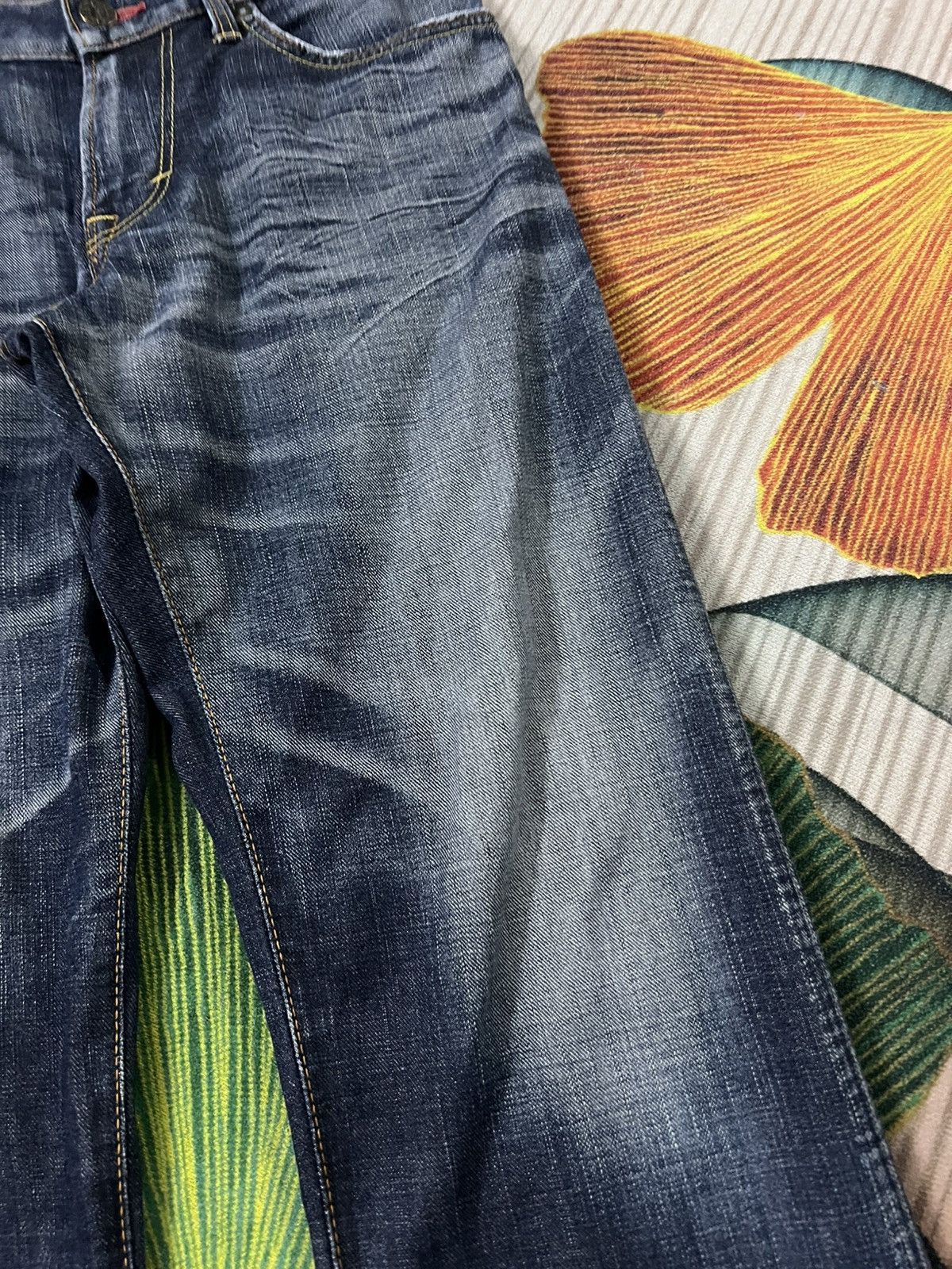 Edwin 💥Vintage Edwin Blue Trip Tokyo Japan Washed Jean Size US 31 - 6 Thumbnail
