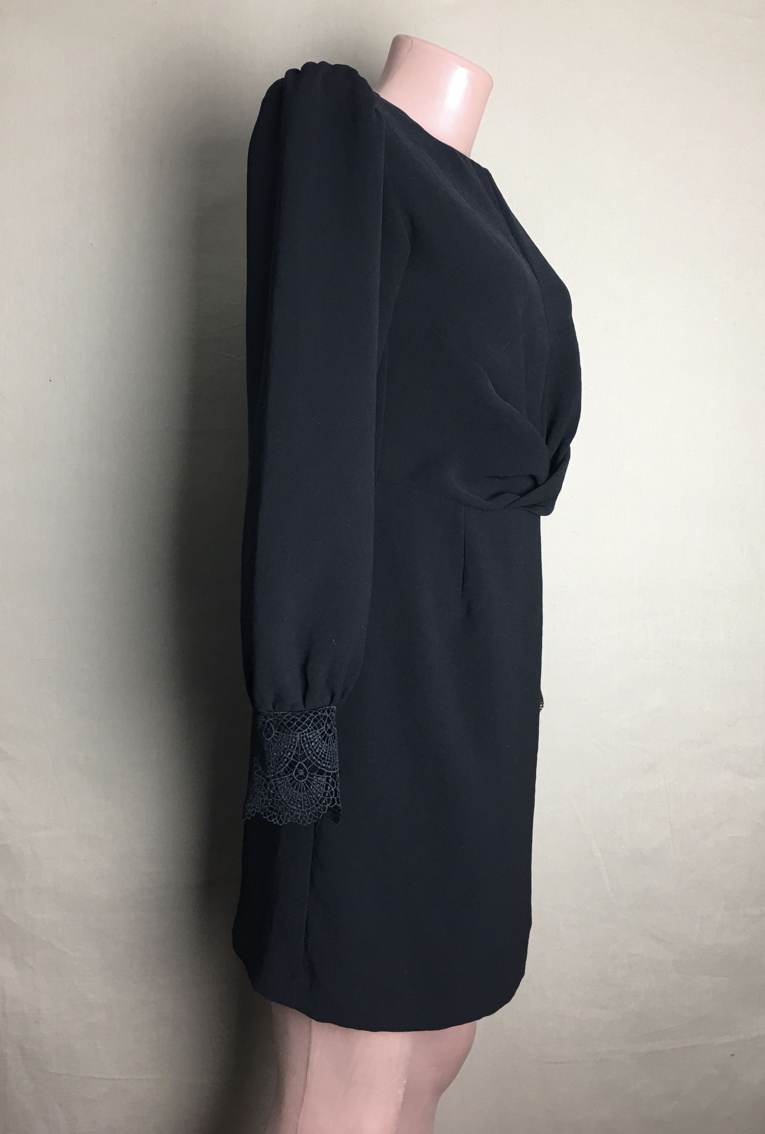 Sezane Sezane Perle Black Design Dress Size EU 34 Size XS / US 0-2 / IT 36-38 - 3 Thumbnail