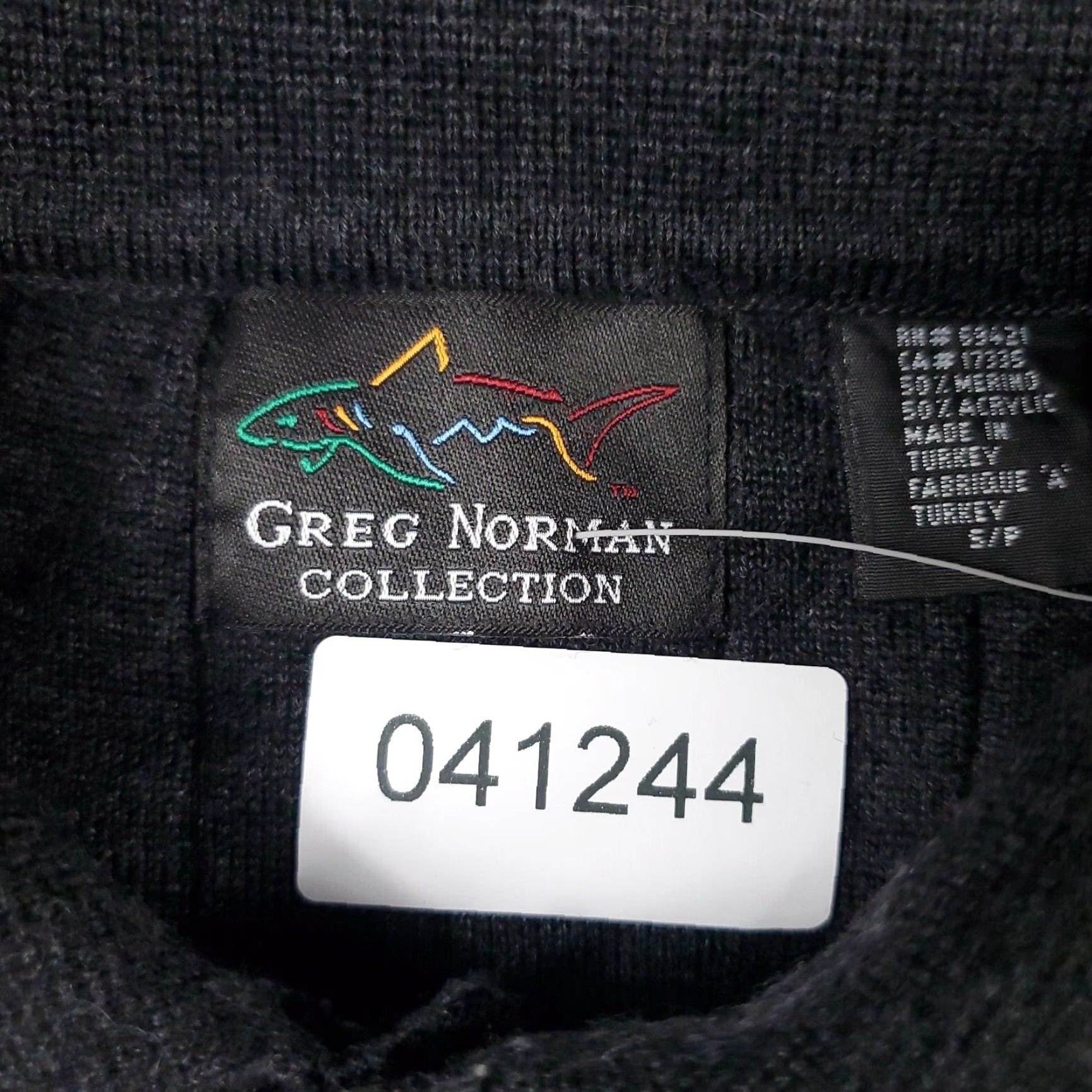 Vintage Greg Norman Mens Small Gray Collared Pullover Sweatshirt Size US S / EU 44-46 / 1 - 8 Thumbnail