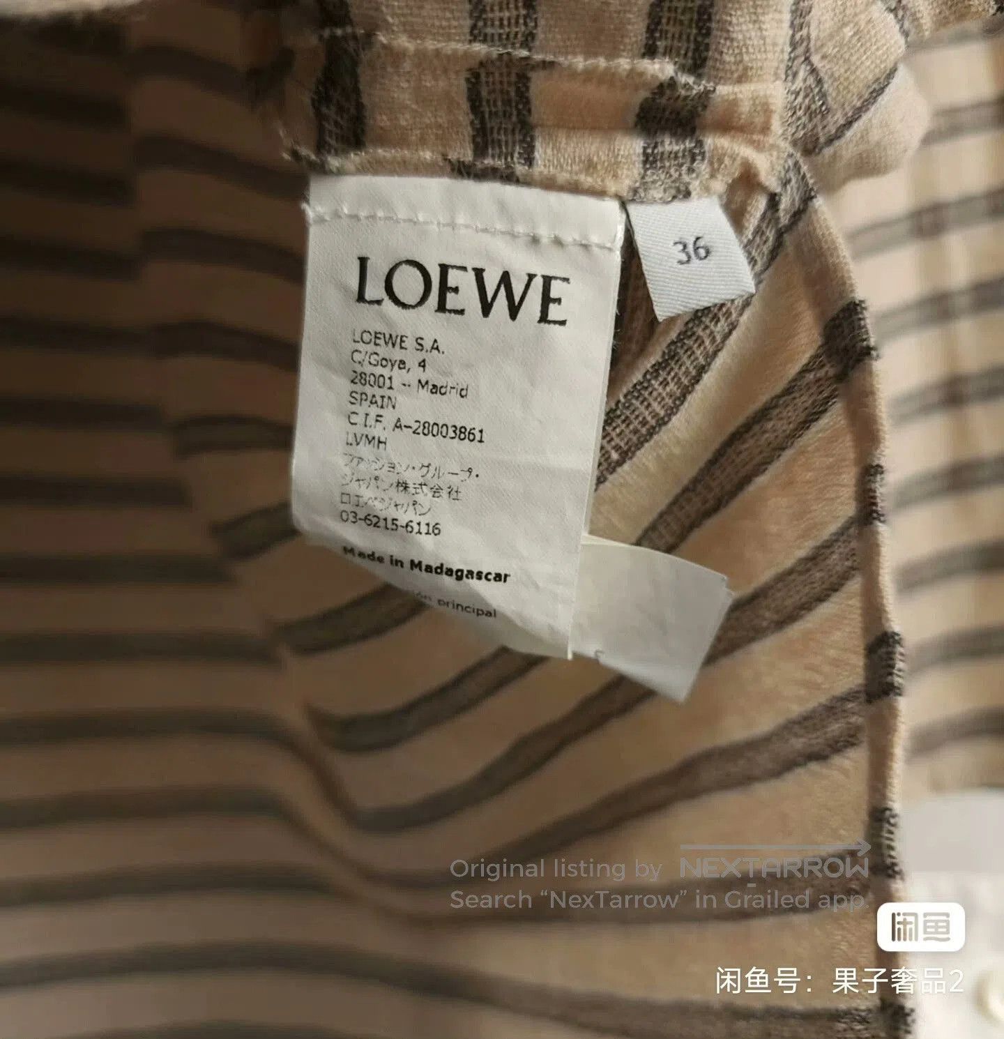 Loewe Loewe Design Striped Panel Shirt. Size US M / EU 48-50 / 2 - 2 Thumbnail