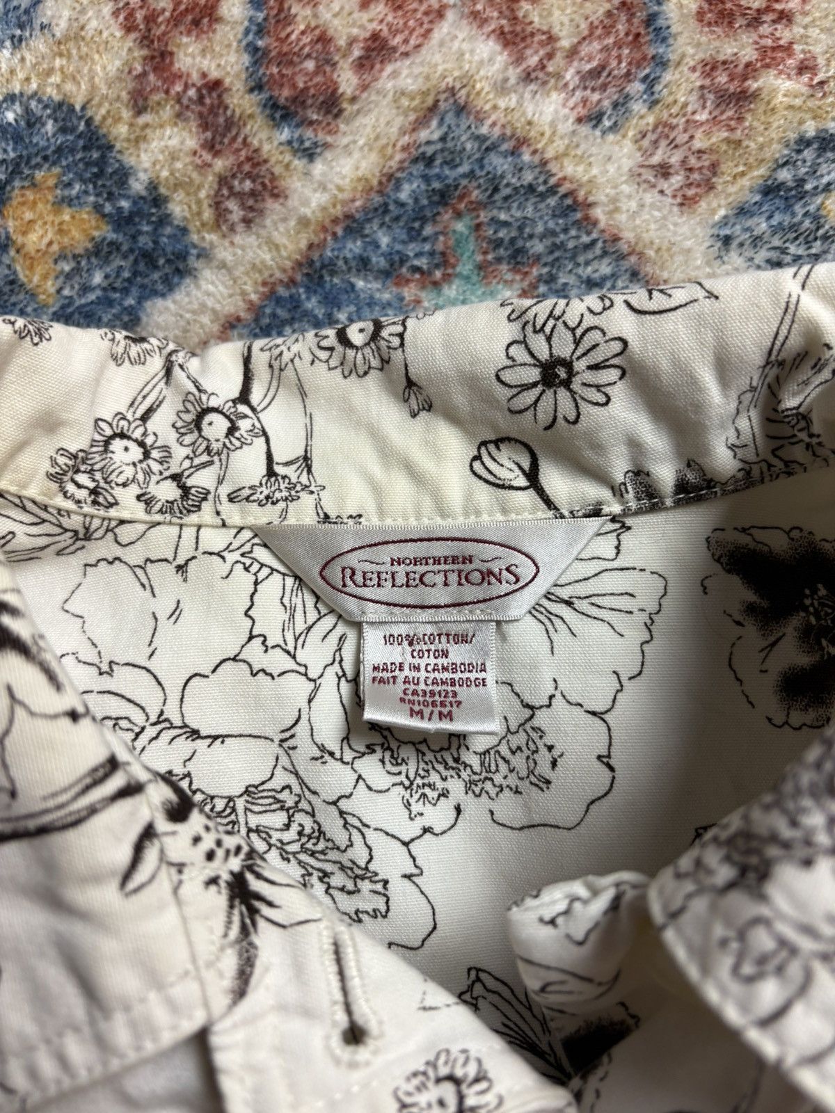 Northern Reflections Northern Reflection Floral All Over Print Button-up Jacket Size M / US 6-8 / IT 42-44 - 3 Thumbnail