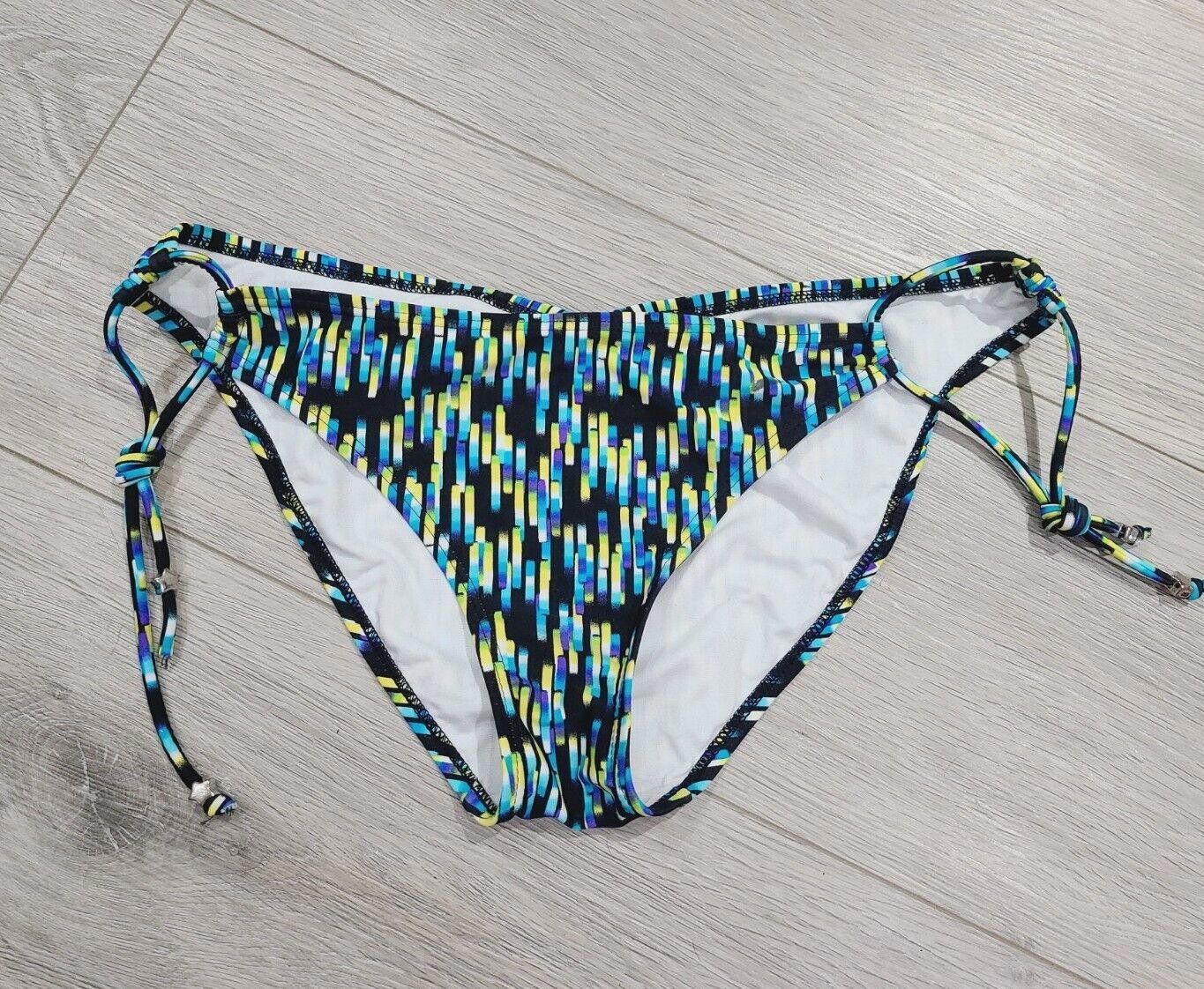 Designer Gossip Swimsuit Bottom Scrunched Black Blue And Green Size ONE SIZE - 1 Thumbnail