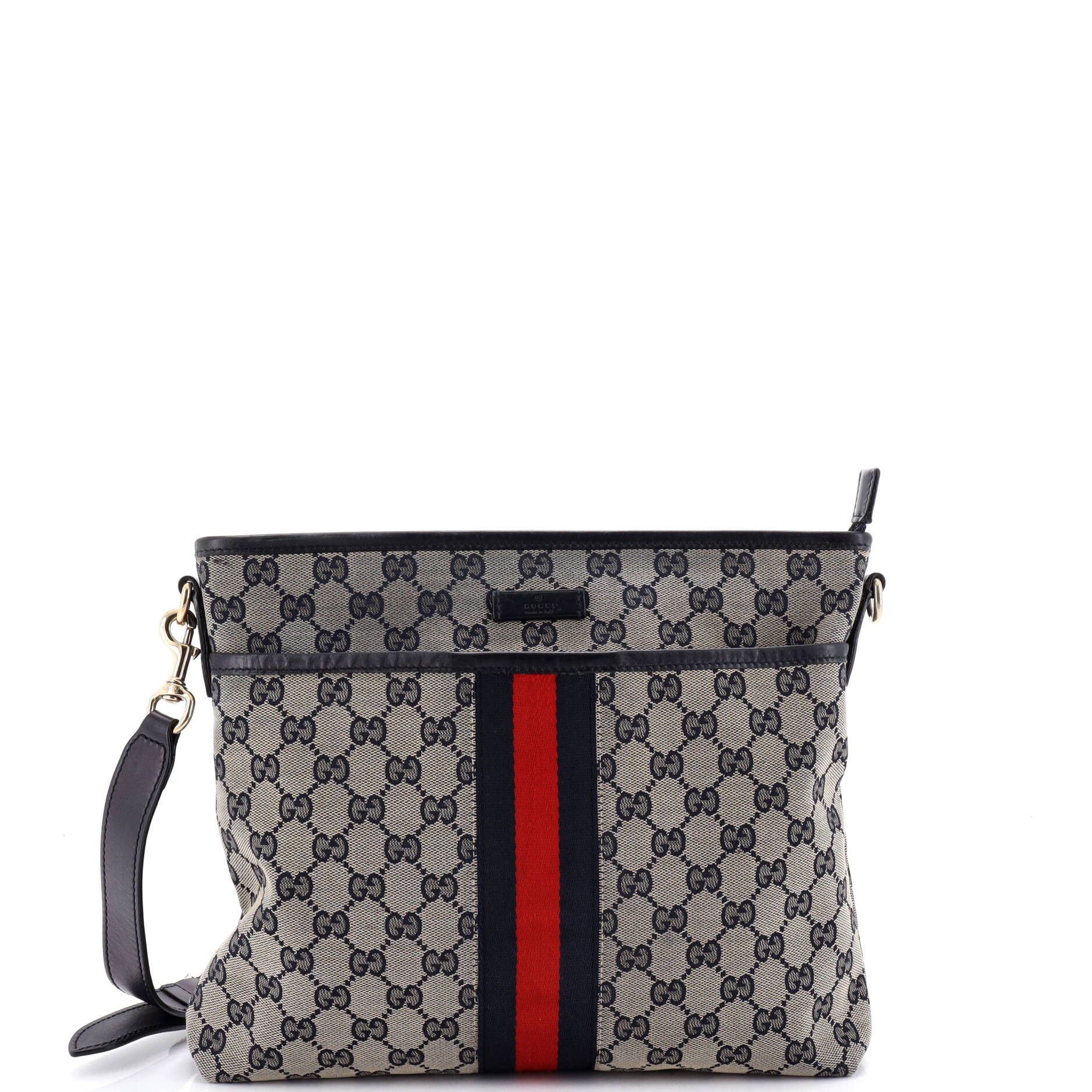 Gucci Front Pocket Web Messenger Size ONE SIZE - 1 Thumbnail