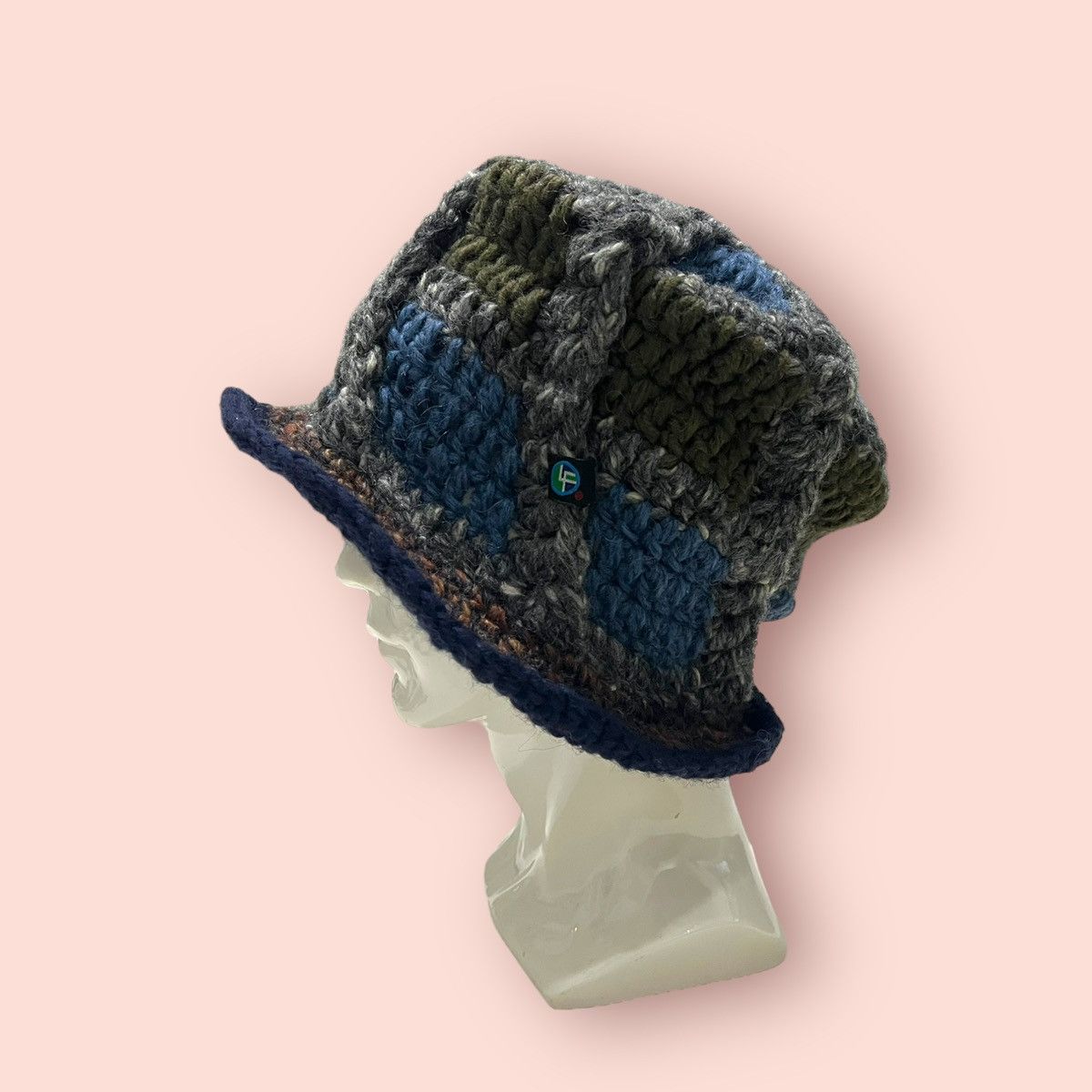14th Addiction × Japanese Brand × Vintage VINTAGE LIGA FELIZ JAPAN CROCHET KNITTED BUCKET HAT Size ONE SIZE - 6 Thumbnail