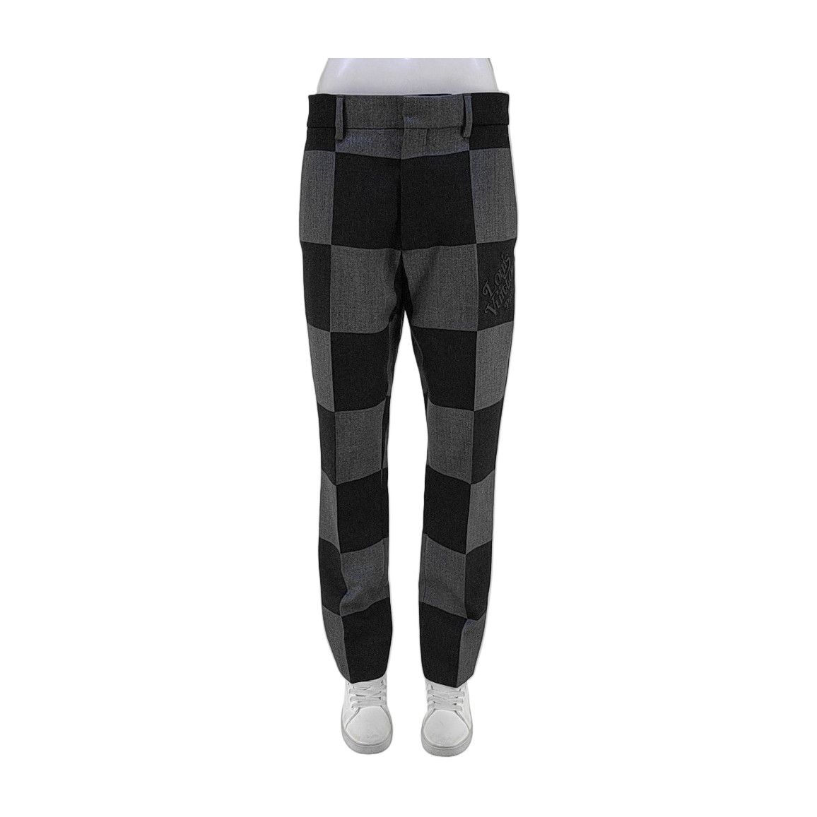 Louis Vuitton Louis Vuitton Damier Wool Trousers Size 40 Size 28" / US 6 / IT 42 - 1 Thumbnail