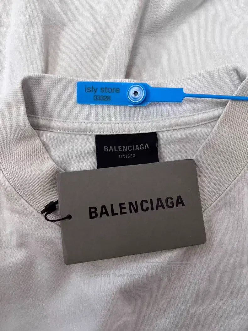 Balenciaga Balenciaga Letter Logo Printed Round Neck Short Sleeve T-S Size US XXS / EU 40 - 5 Thumbnail