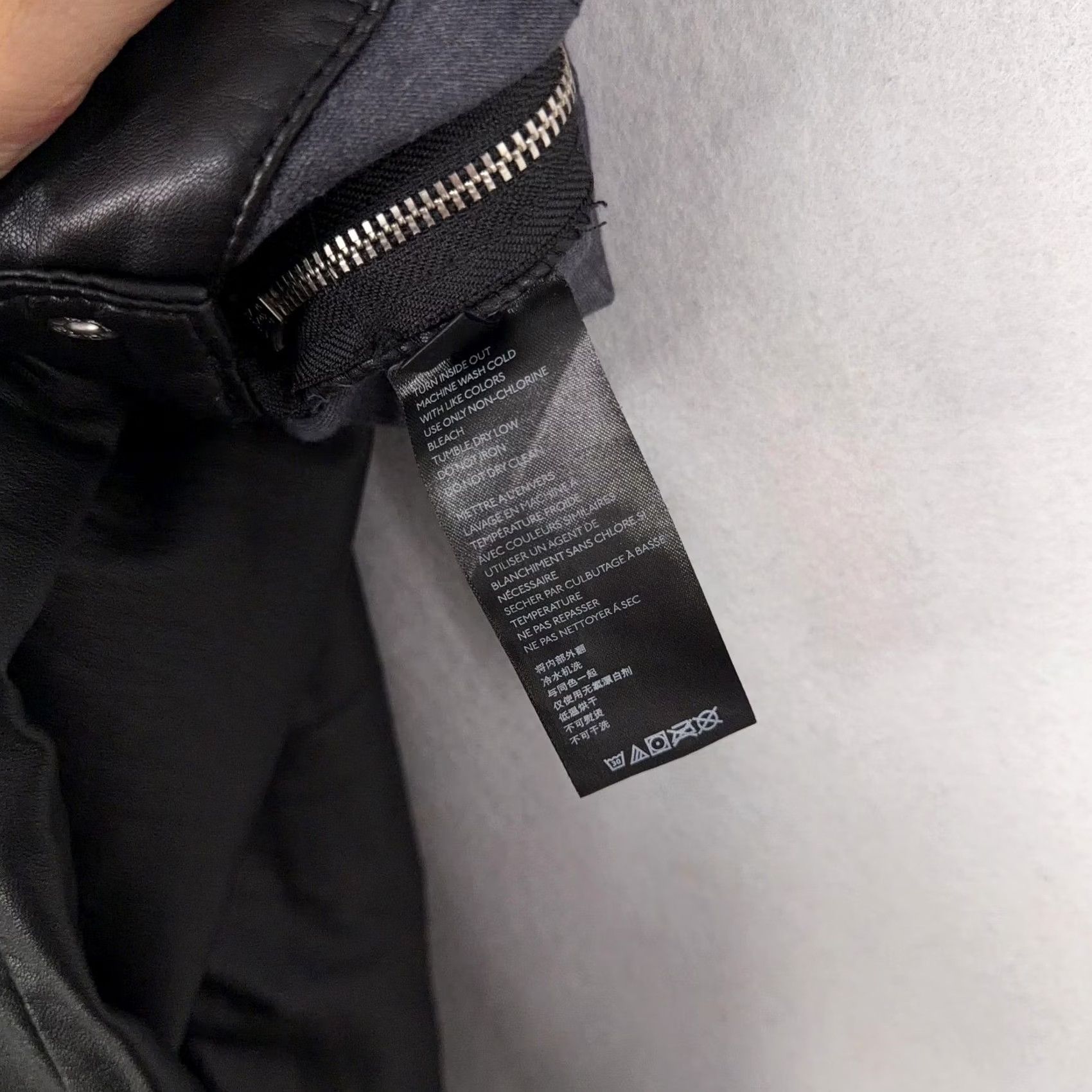 Free People Free People Pants Womens 4 Black Faux Leather Moto Biker Skinny Zip Hem Stretch Size 27" / US 4 / IT 40 - 5 Thumbnail