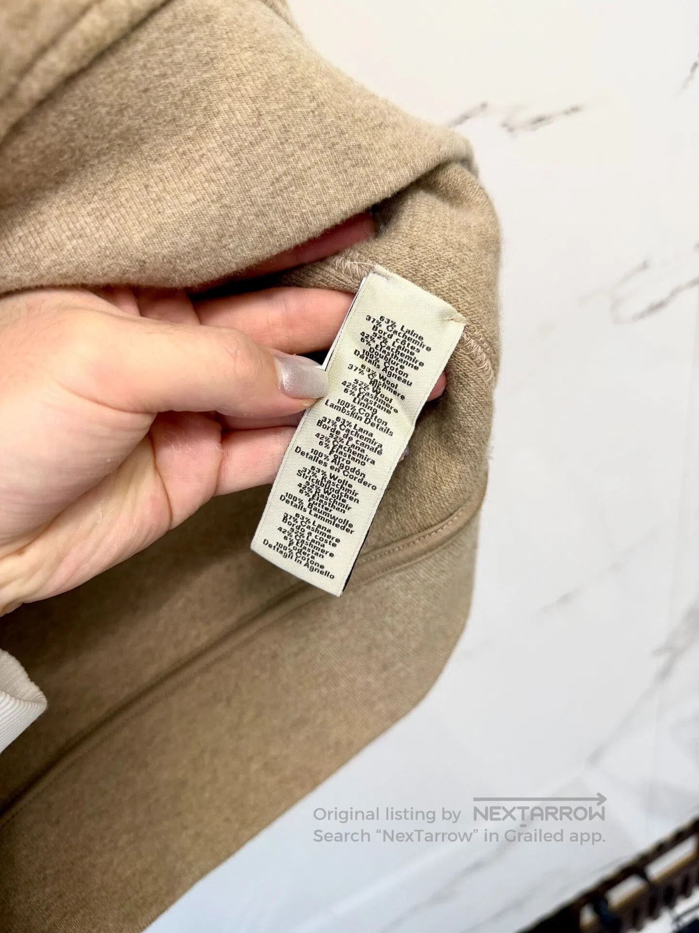 Hermes Hermes Brown Leather Zip Hoodie. Size XS / US 0-2 / IT 36-38 - 5 Thumbnail