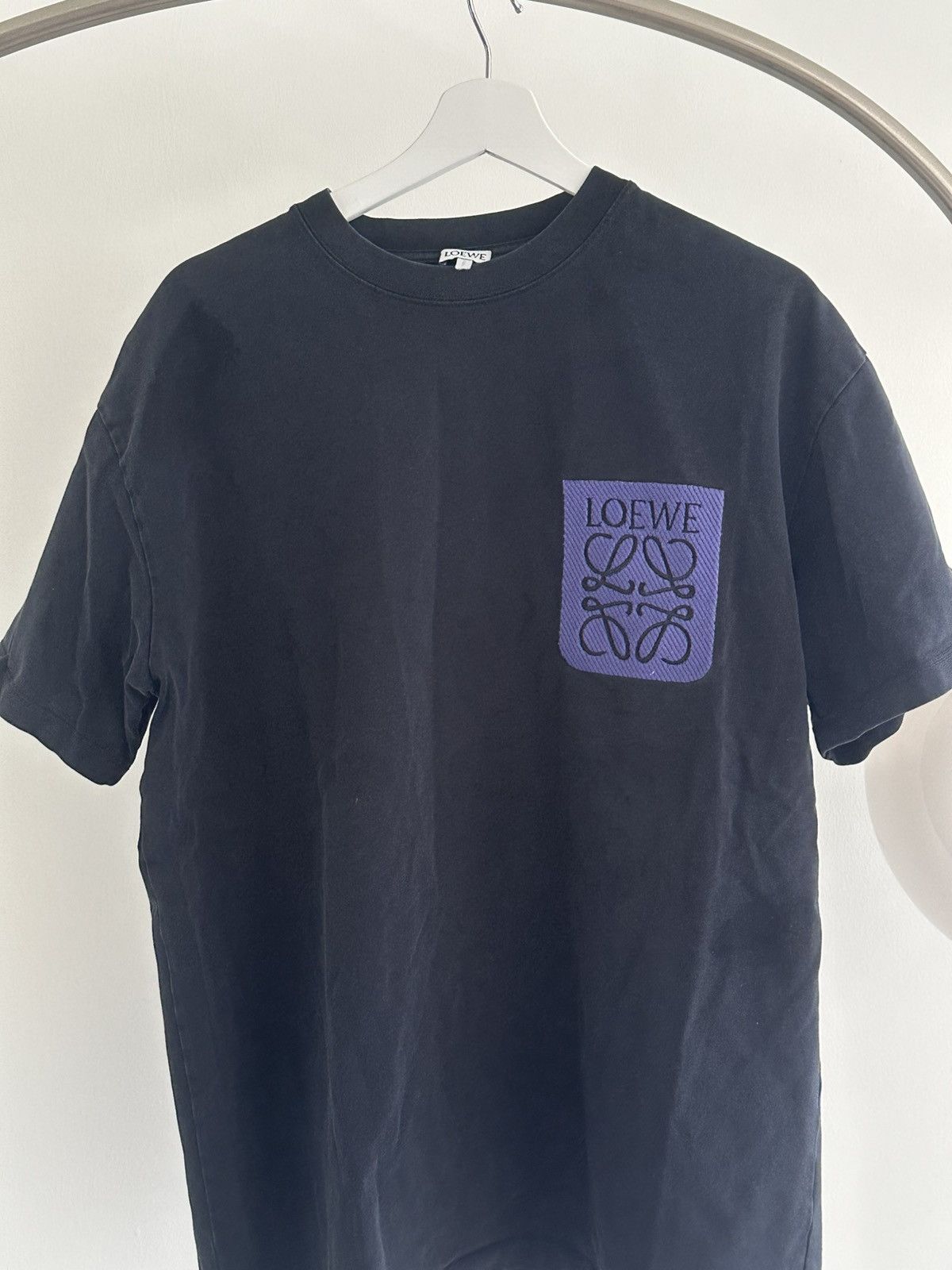Loewe Loewe Anagram Fake Pocket Black Blue T Shirt Size US L / EU 52-54 / 3 - 1 Thumbnail