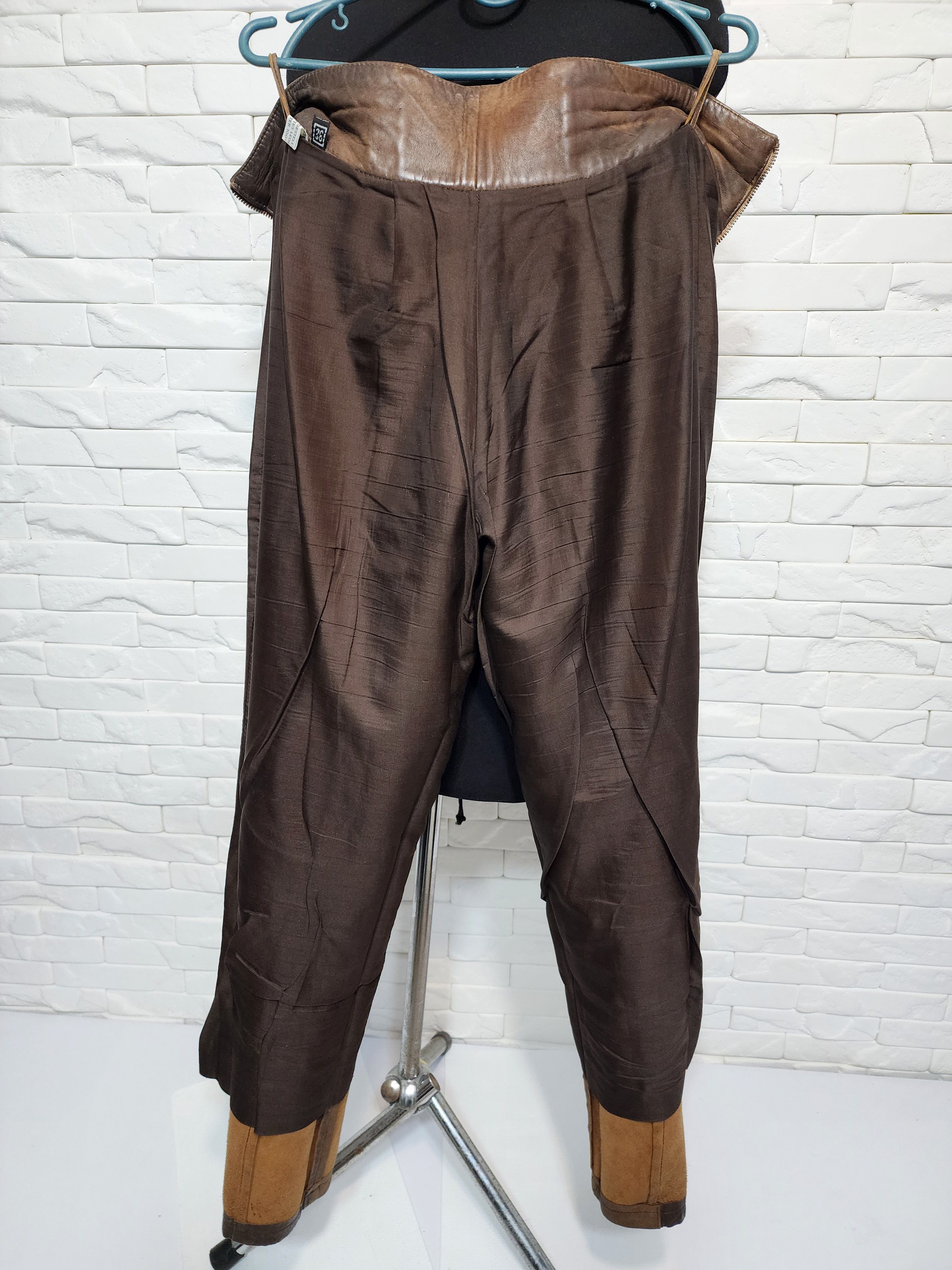 Genuine Leather Genuine Leather Brown Pants: Size 27" / US 4 / IT 40 - 8 Thumbnail