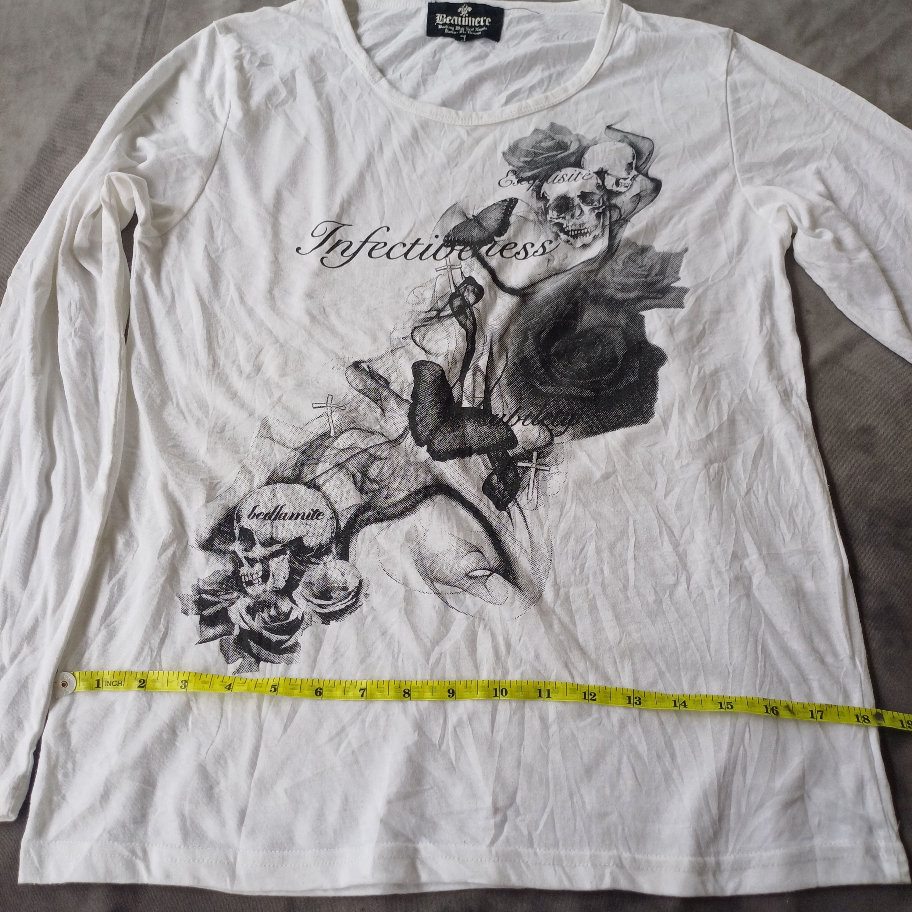 If Six Was Nine × KMRii × Seditionaries Beaumere Skulls Longslevee Tee Size US L / EU 52-54 / 3 - 7 Thumbnail