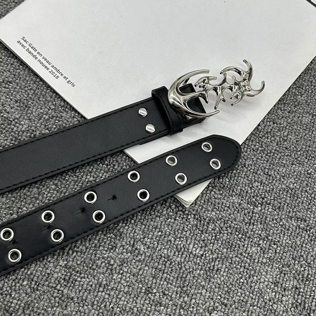 Japanese Brand 💥Streetwear style black colour belt Size ONE SIZE - 3 Thumbnail