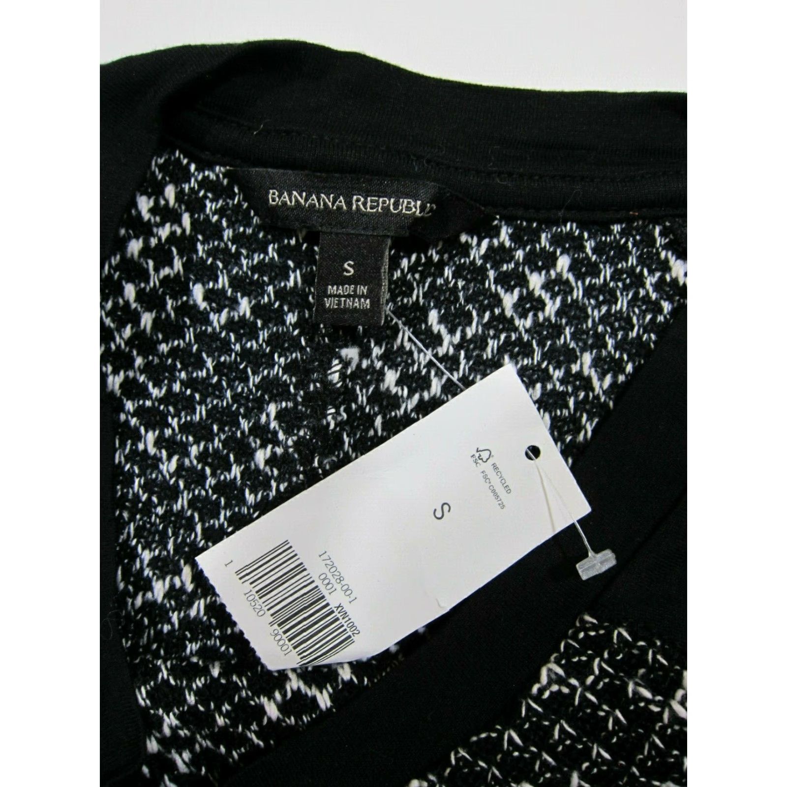 Banana Republic Banana Republic Blouse Shirt Knit Black Long Sleeve Women S NWT Size S / US 4 / IT 40 - 5 Thumbnail