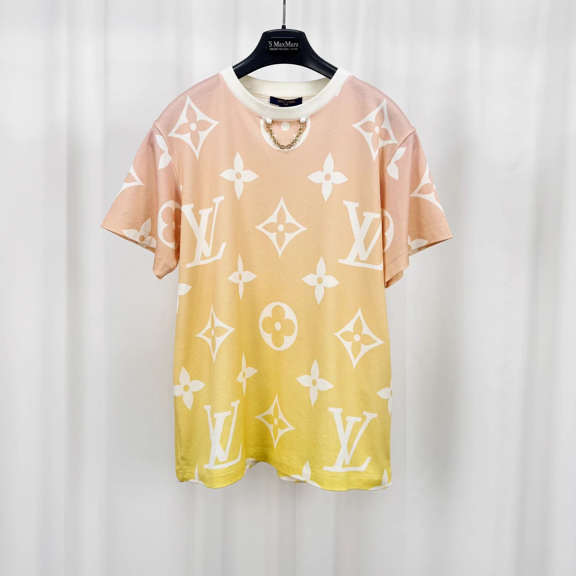 Louis Vuitton Louis Vuitton gradient Monogram chain short sleeve L Size L / US 10 / IT 46 - 1 Thumbnail