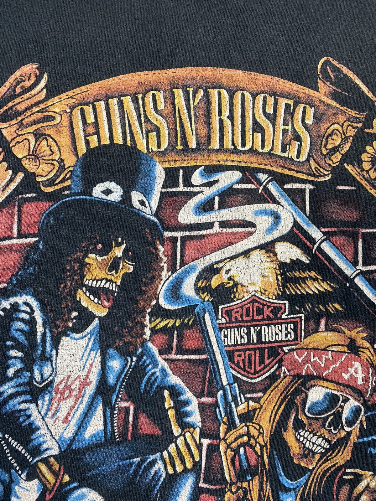 Guns N' Roses Vintage Guns N Roses Rock N Roll Whiskey Harley Full Print Size US M / EU 48-50 / 2 - 12 Thumbnail