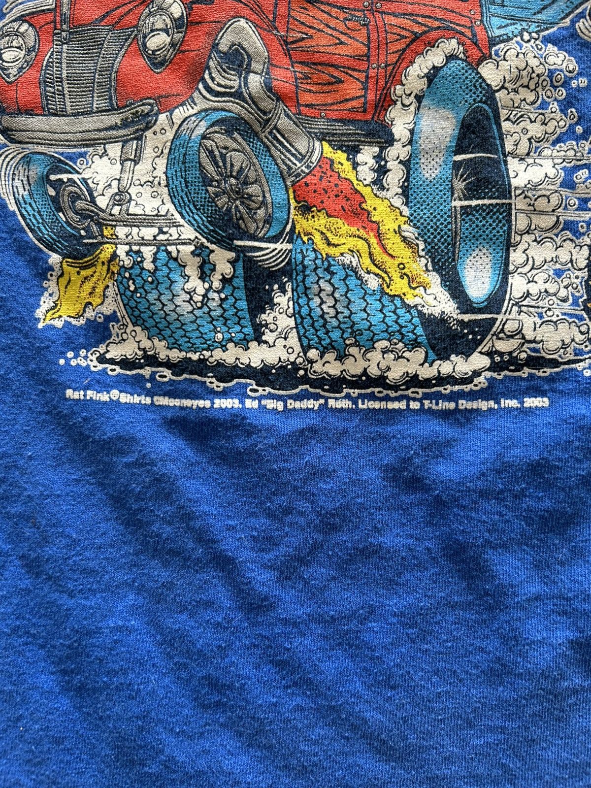 Vintage Vintage Rat Fink 2003 Surfink Safari Car Tee Blue Size US M / EU 48-50 / 2 - 3 Thumbnail