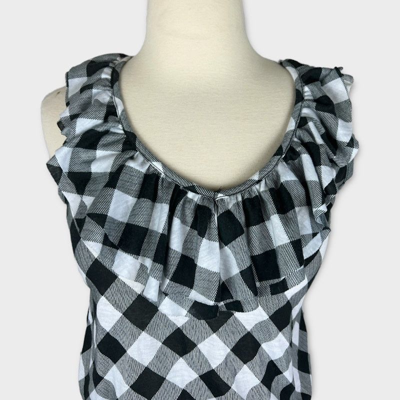 Vintage Pretty Good | Gingham Racerback Top | Size Small Size S / US 4 / IT 40 - 2 Thumbnail