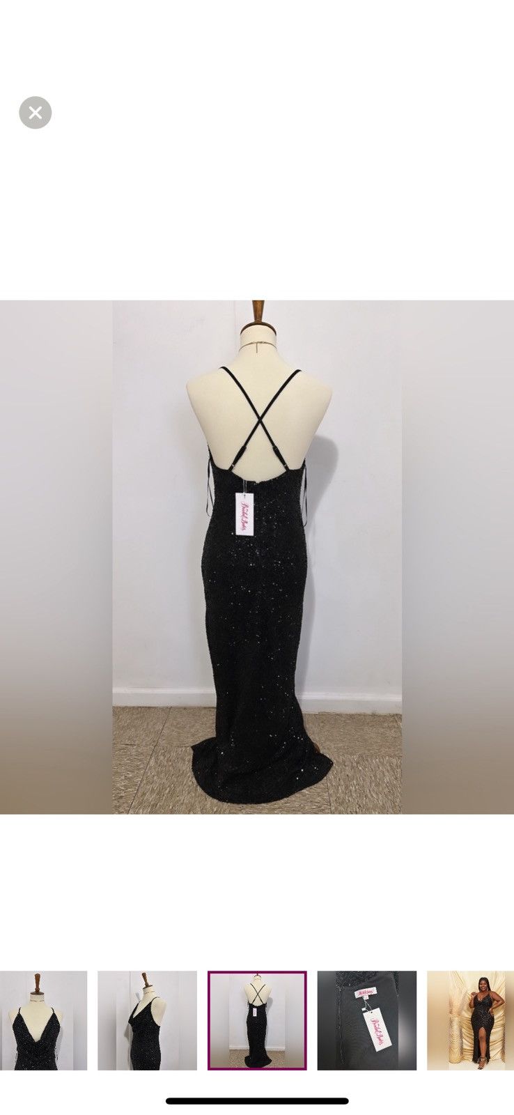 Vintage Sequin Gown Size M / US 6-8 / IT 42-44 - 4 Thumbnail