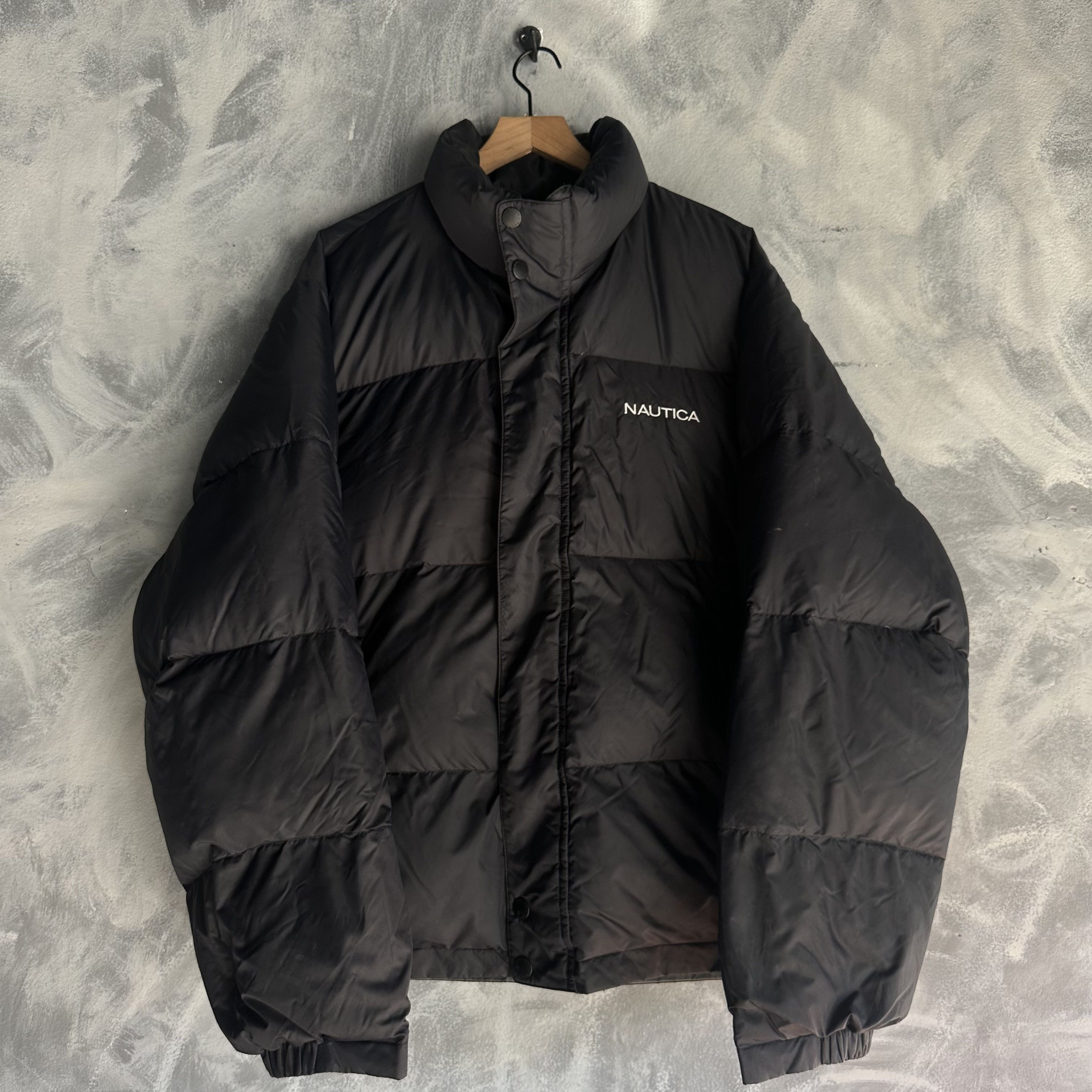 Nautica Vintage Nautica Puffer Jacket Mens XL Black Down Feather Size US XL / EU 56 / 4 - 1 Thumbnail