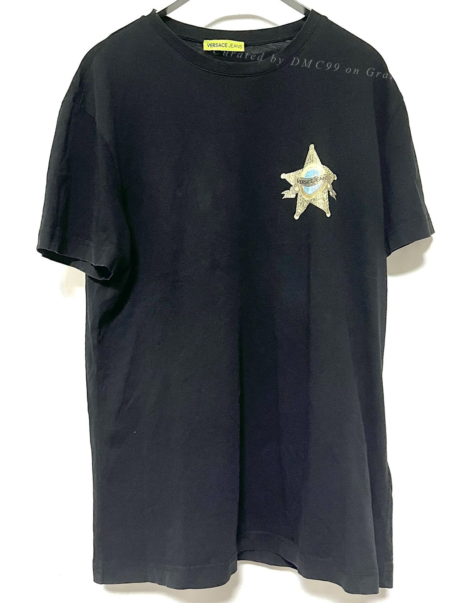 Versace Versace Sheriff Black Logo T-shirt Size US M / EU 48-50 / 2 - 1 Thumbnail