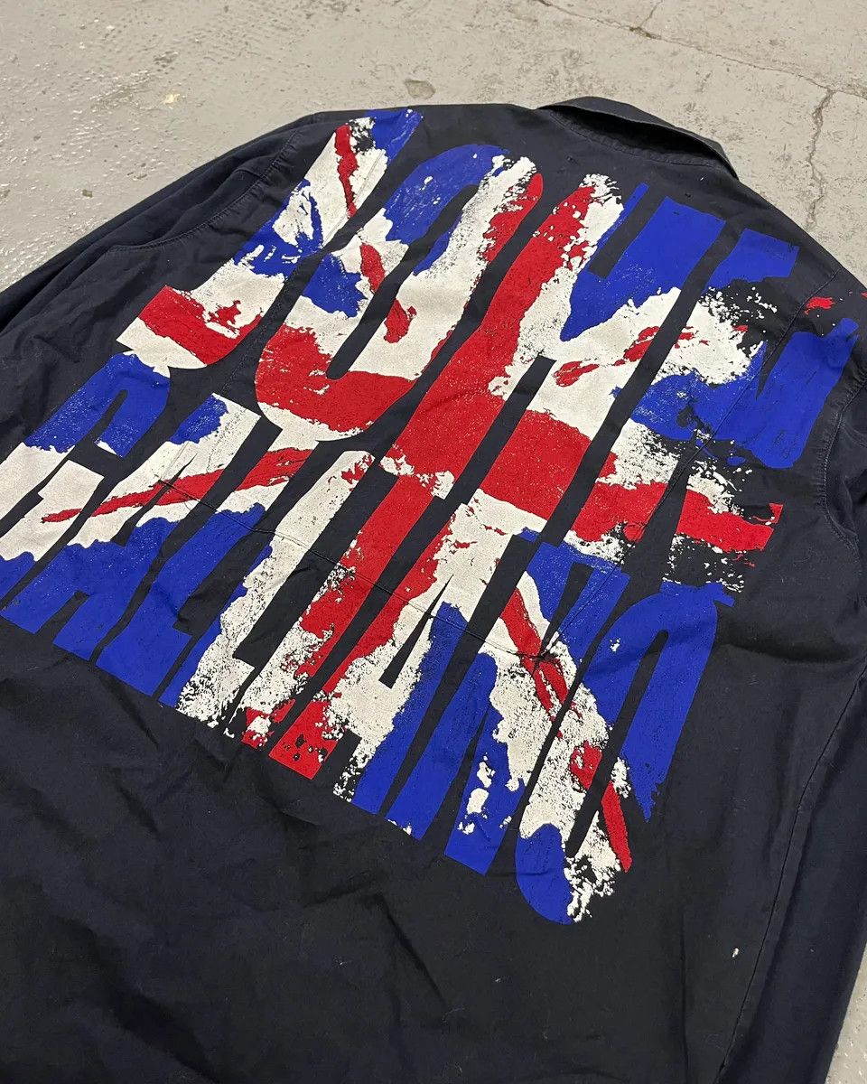 John Galliano 2010s Galliano UK Flag Print Navy Shirt Size XS / US 0-2 / IT 36-38 - 9 Thumbnail