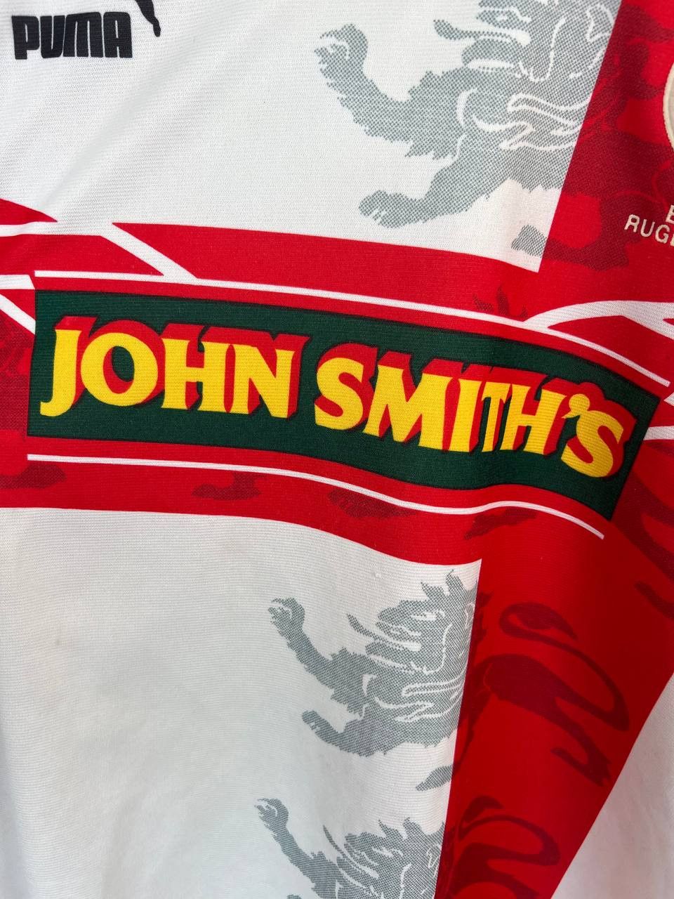 Puma Vintage PUMA 1995 ENGLAND Rugby League WORLD CUP Rugby Shirt Size US XL / EU 56 / 4 - 2 Thumbnail