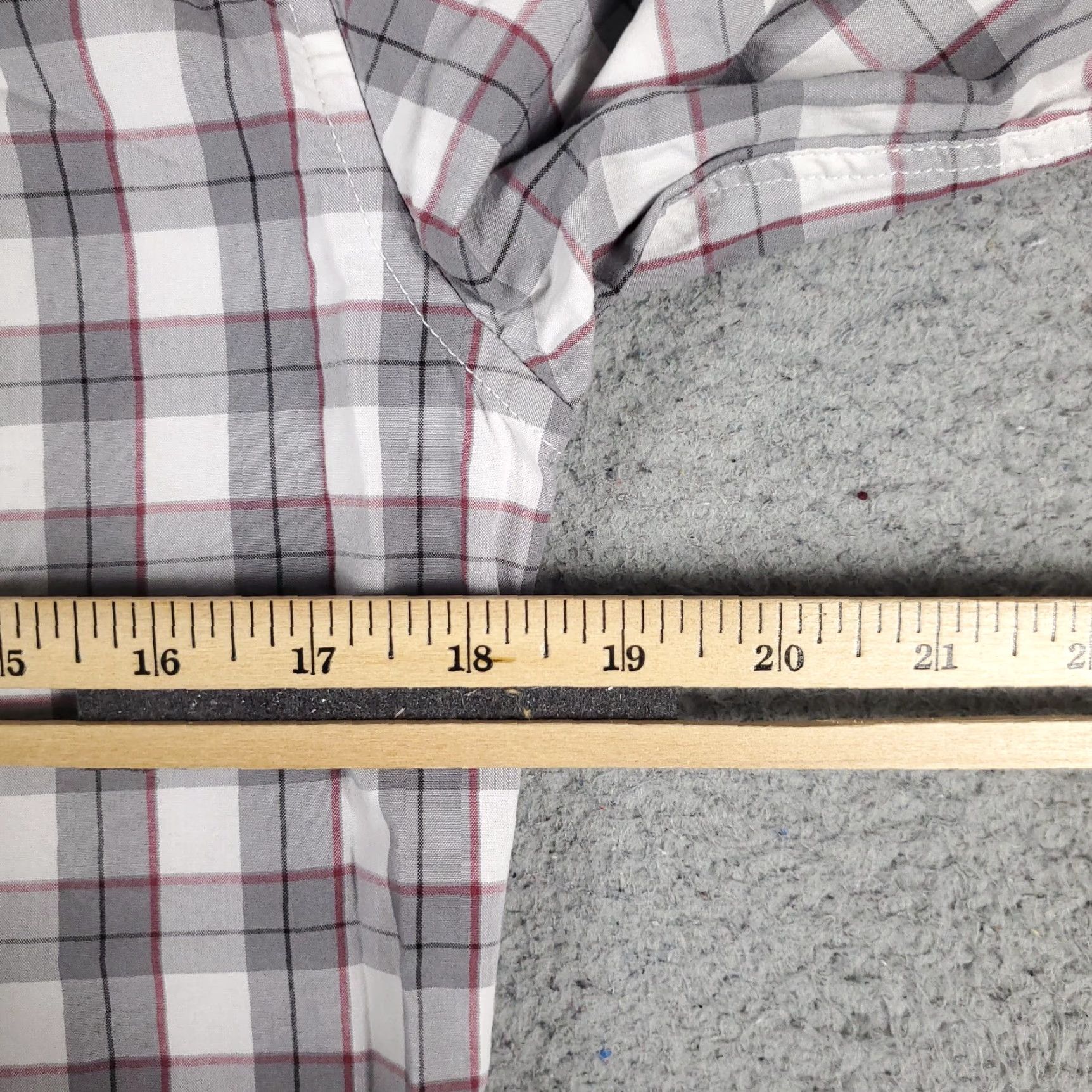 American Eagle Outfitters American Eagle Outfitters Shirt Mens XS Gray Plaid Button-Up Long Sleeve Size US XS / EU 42 / 0 - 6 Thumbnail