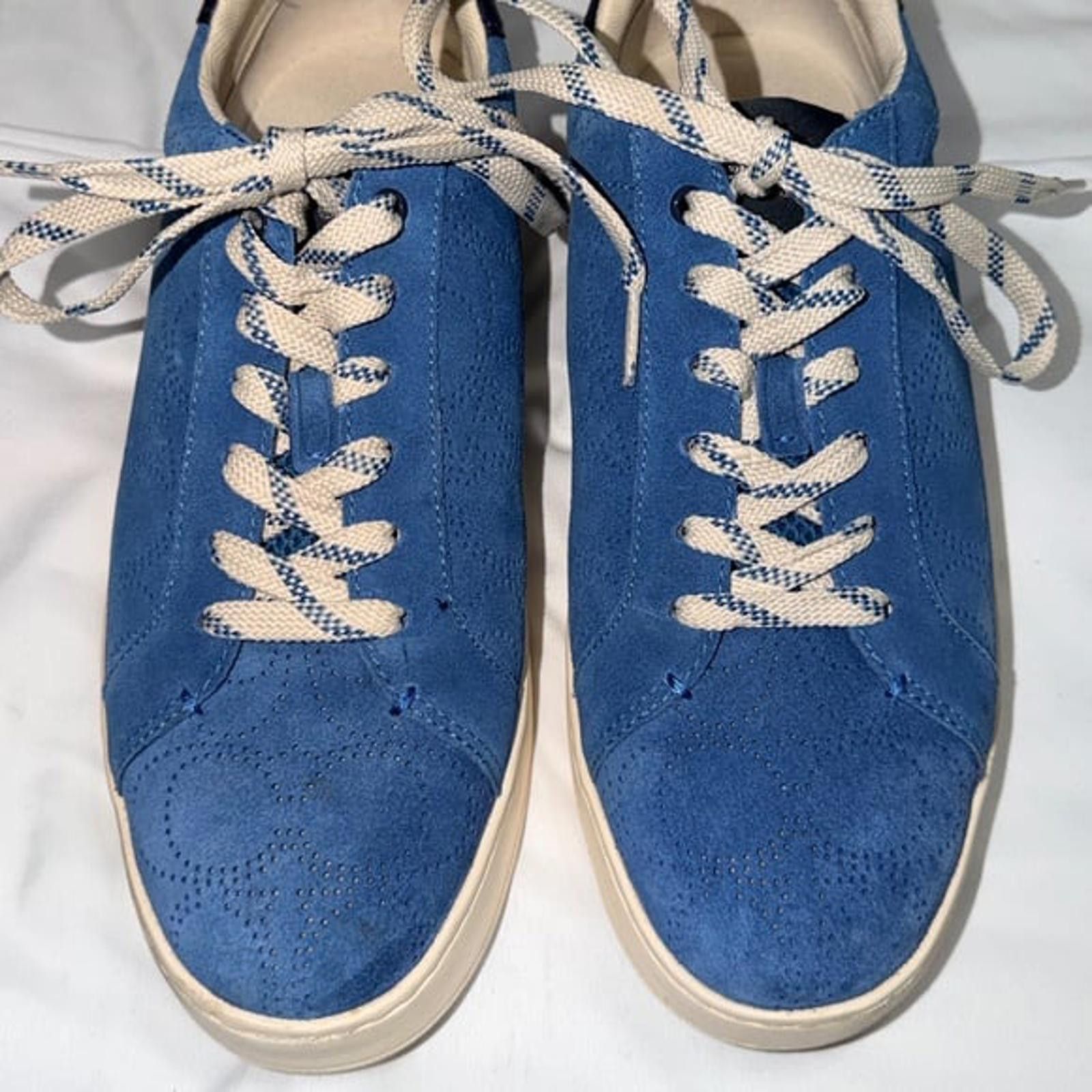 Coach Coach Mens Clip Perforated Low Top Sneaker 9D Bright/Cobalt Size US 9 / EU 42 - 1 Thumbnail