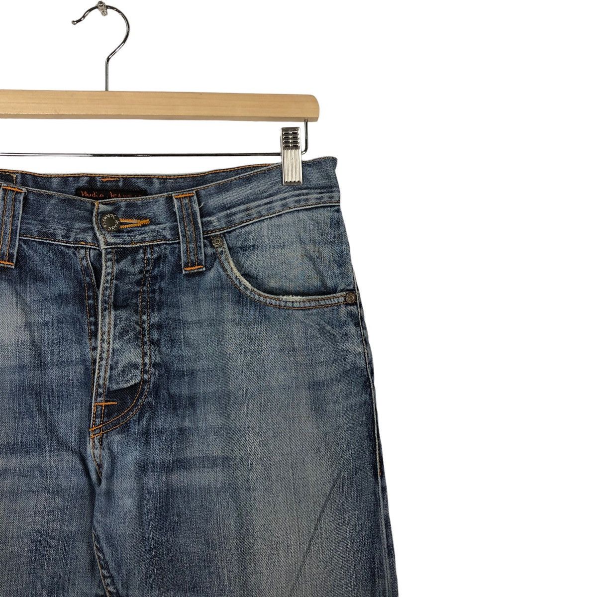 Japanese Brand 🔥Nudie Jeans Co Denim Straight Cut Issey Miyake Design Size US 32 / EU 48 - 5 Thumbnail
