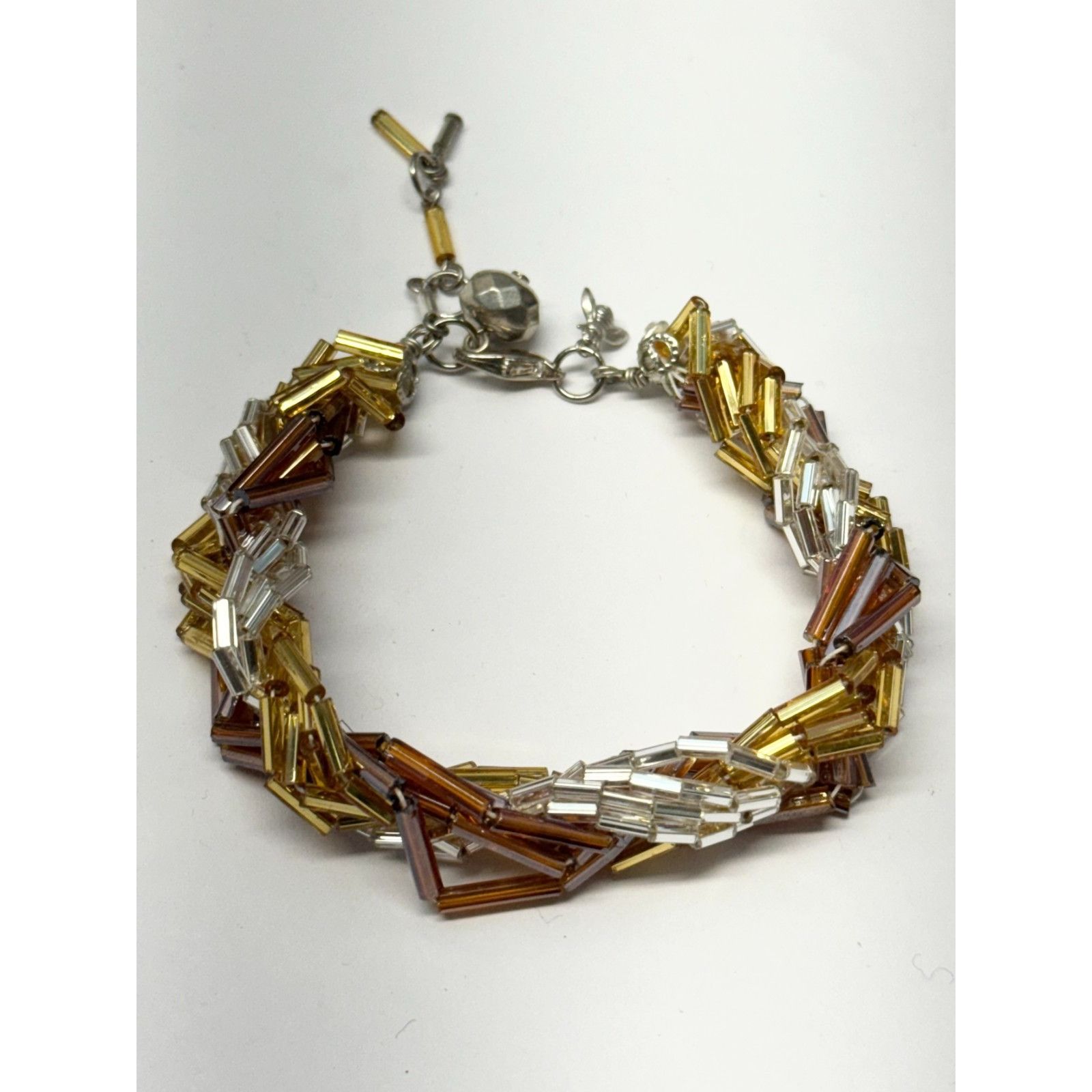 Vintage Vintage metallic braided glass sequin bracelet Size ONE SIZE - 2 Thumbnail