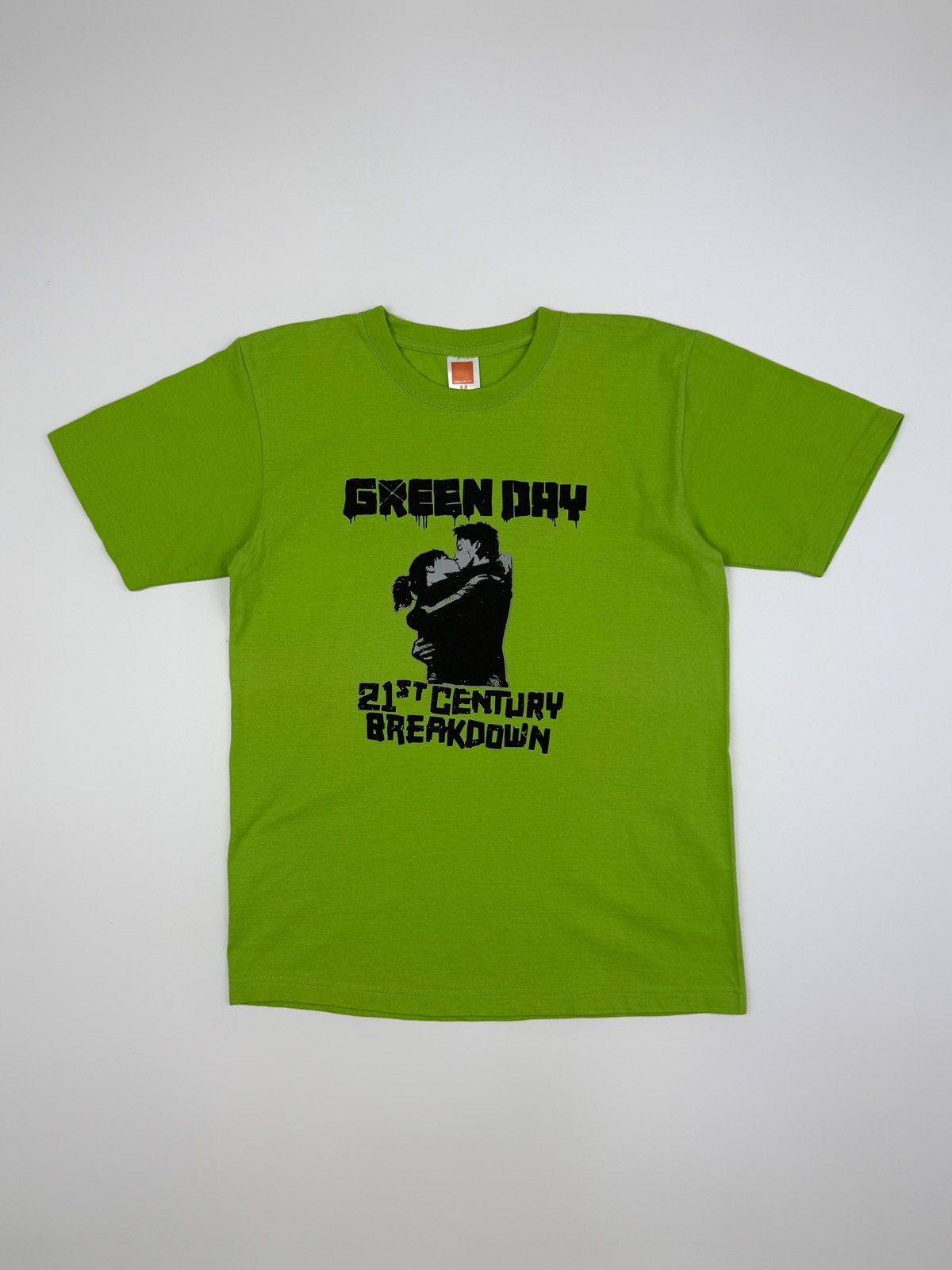 Band Tees 2009 Green Day 21st Century Breakdown Lime Green Graphic Tee Size US M / EU 48-50 / 2 - 1 Thumbnail