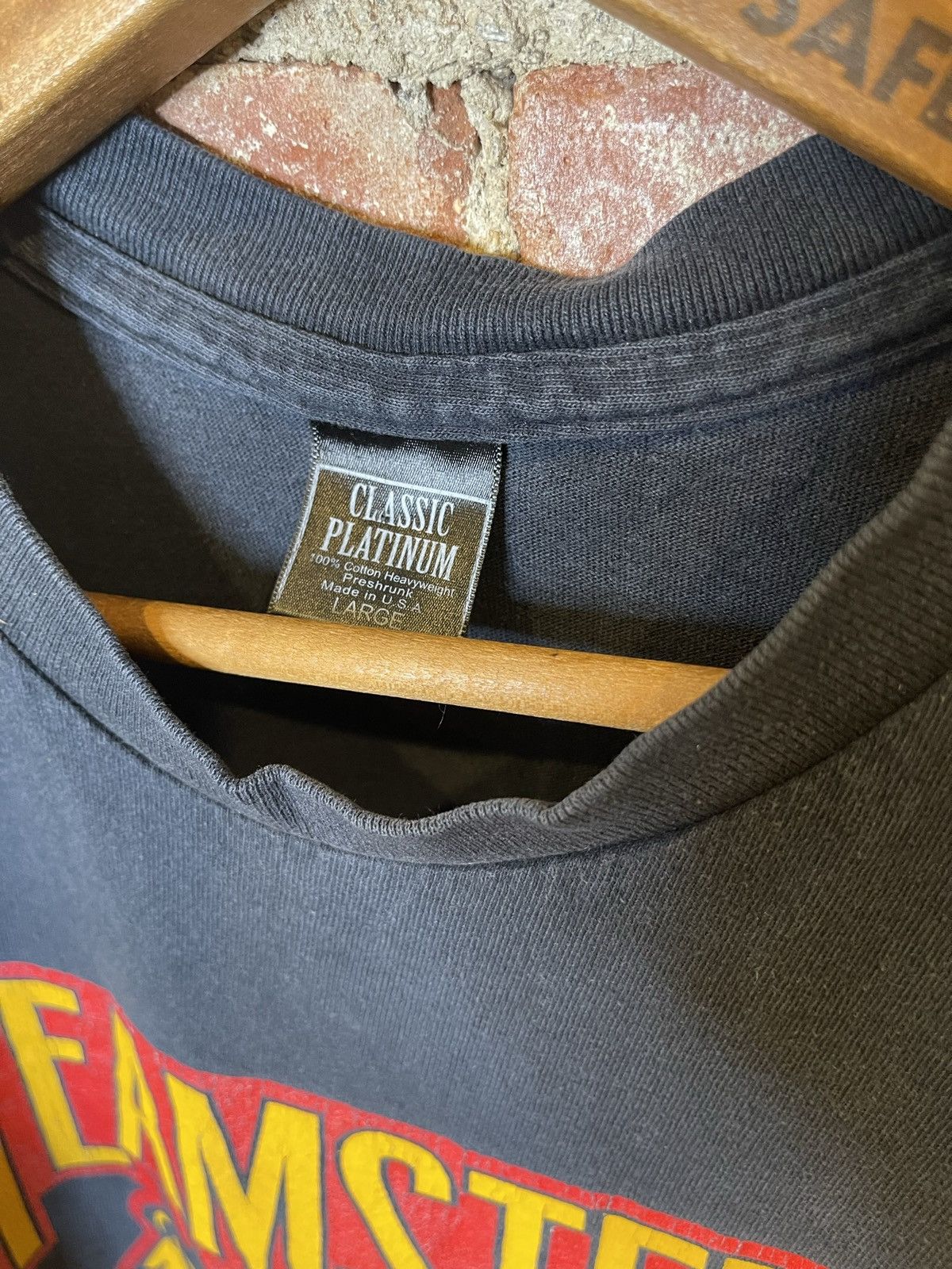 Rap Tees × Vintage Teamsters Jimmy Hoffa Vintage Mafia Mob Sopranos T-Shirt Size US L / EU 52-54 / 3 - 7 Thumbnail