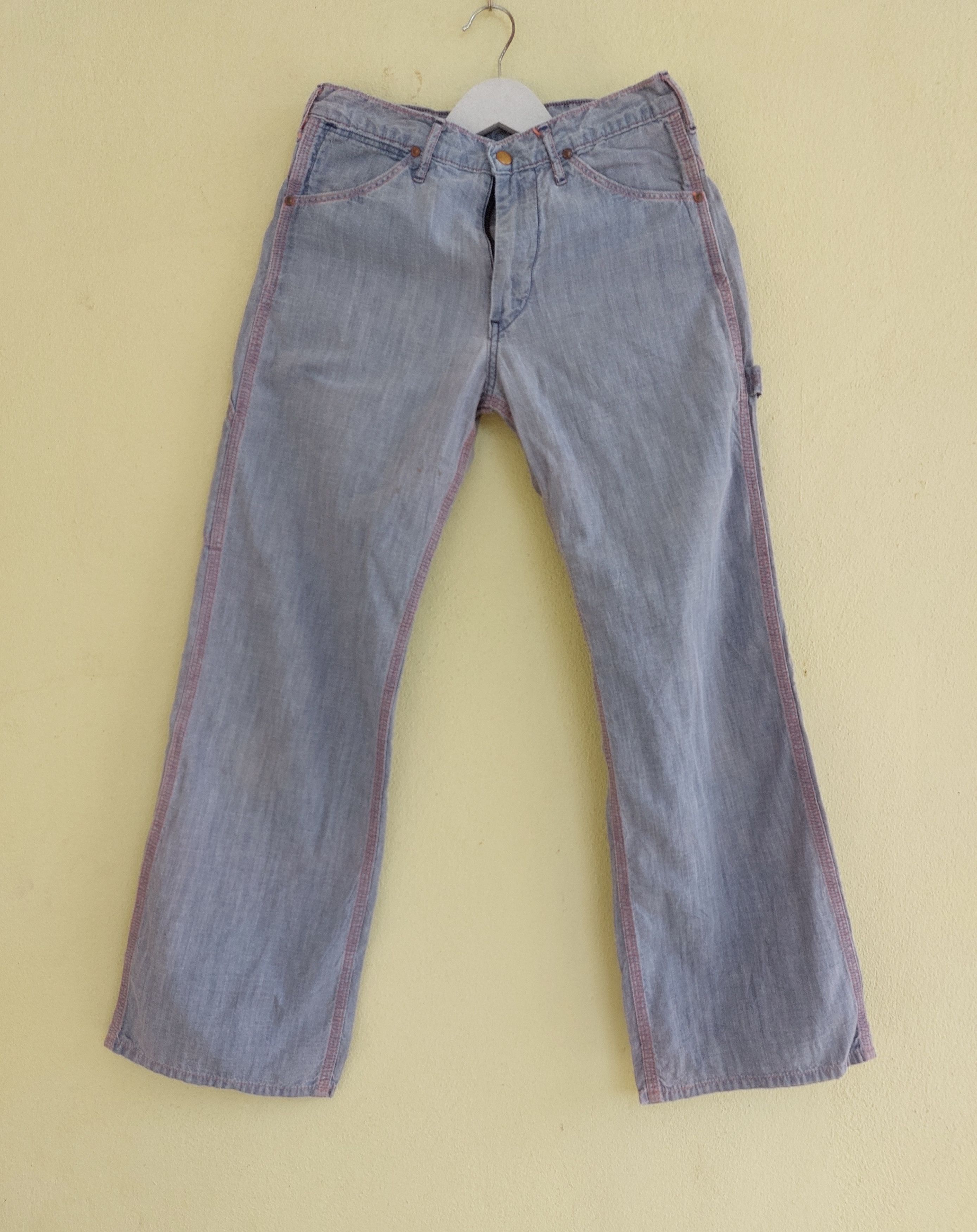 ORSLOW distressed carpenter pants