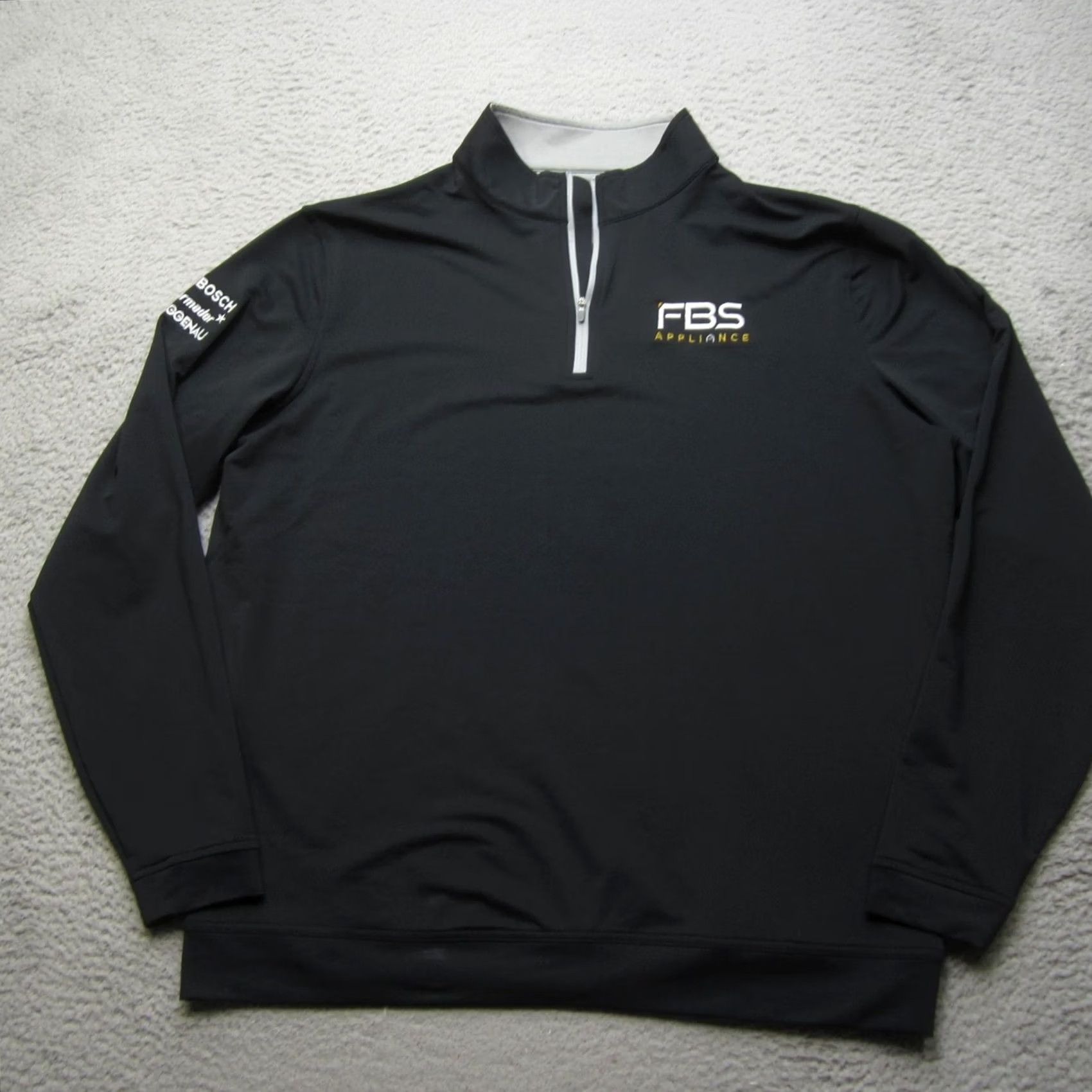 Peter Millar Peter Millar Pullover Mens XL Black FBS Appliance Half Zip Golf Sweater Logo Size US XL / EU 56 / 4 - 2 Thumbnail