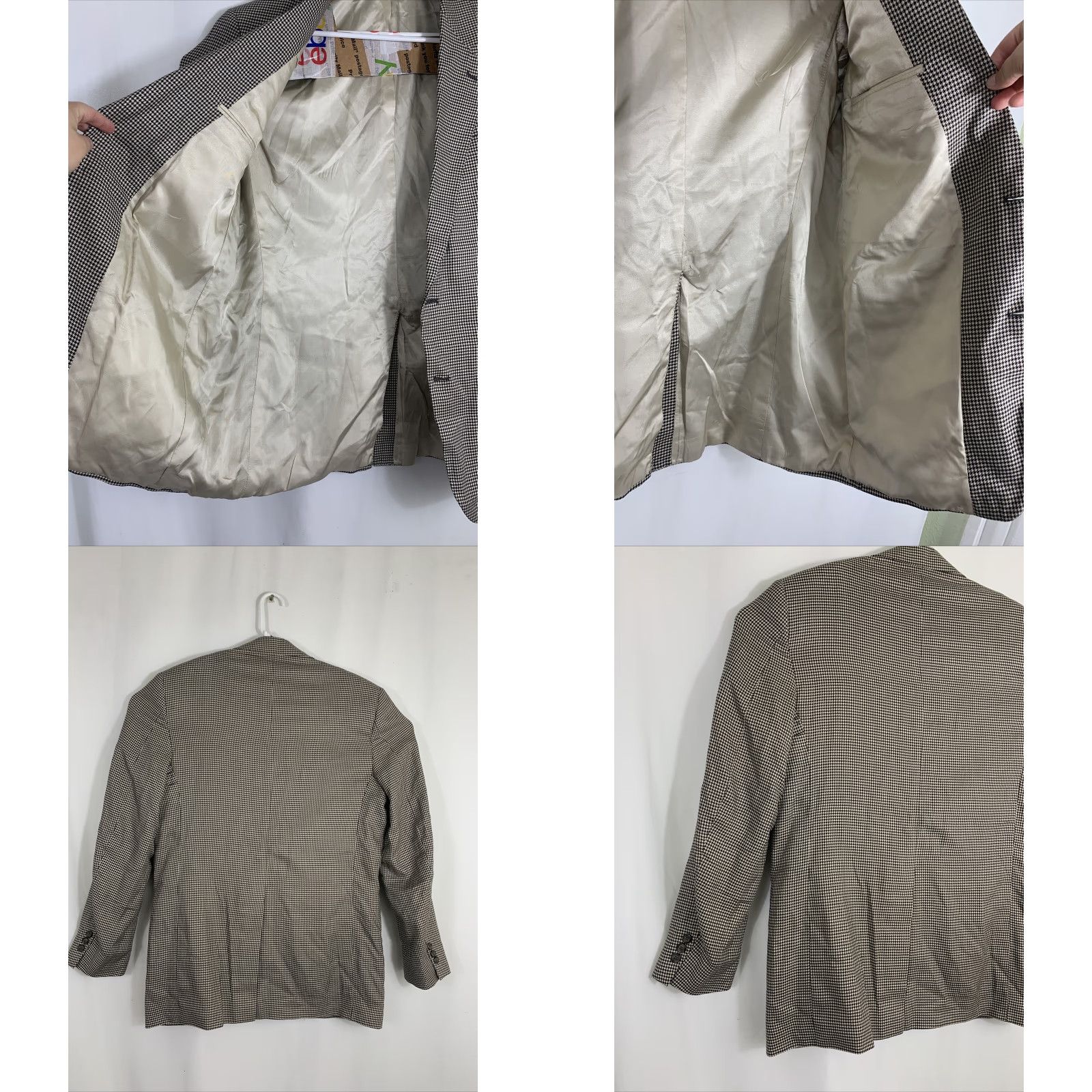 Brooks Brothers VINTAGE Brooks Brothers Tweed Wool Blazer Jacket Suit Coat Mens 40 L Brown Herringbone Two Button Size 40R - 8 Thumbnail