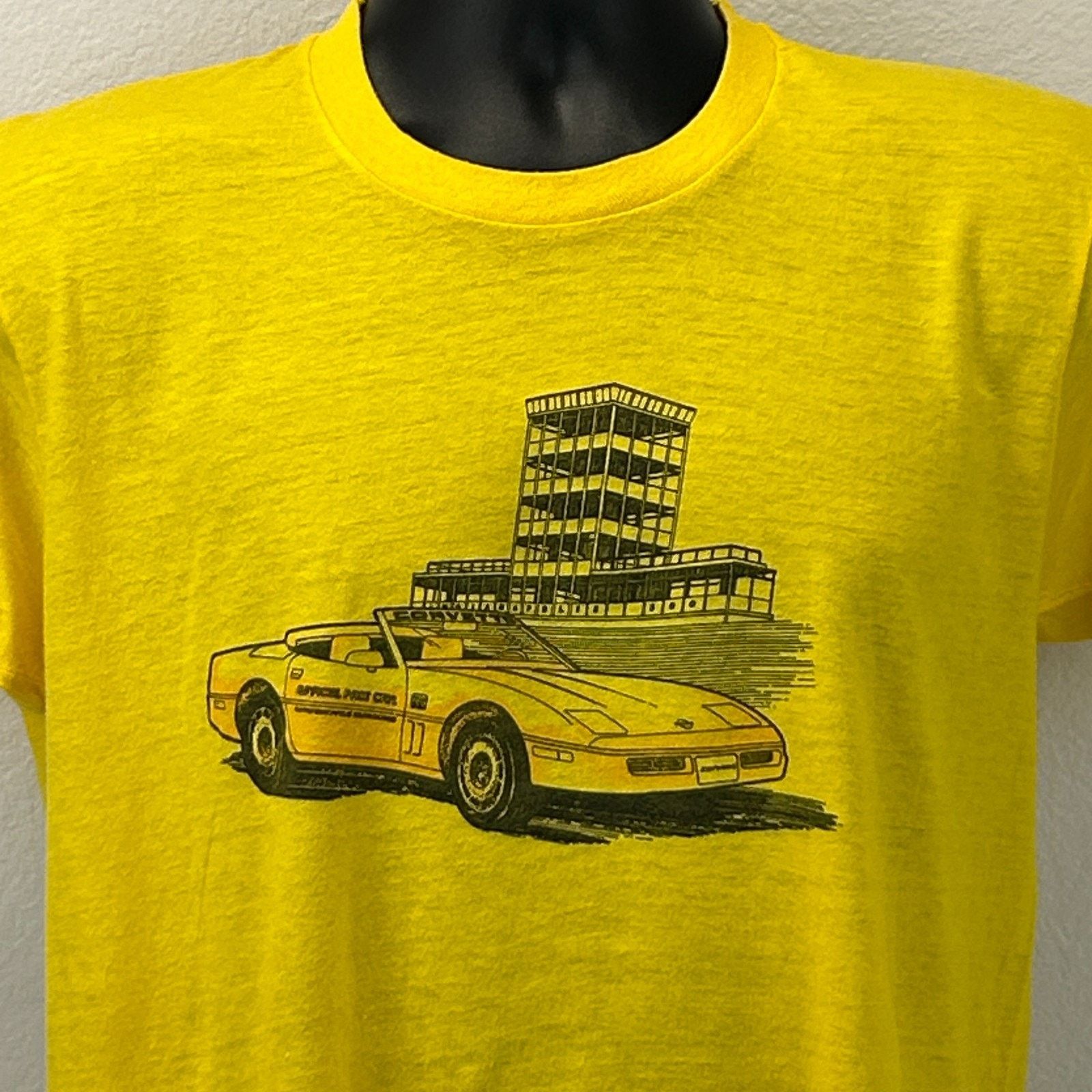Vintage Vintage 80s Corvette Pace Car T Shirt C4 Indy 500 M Medium Size US M / EU 48-50 / 2 - 6 Thumbnail