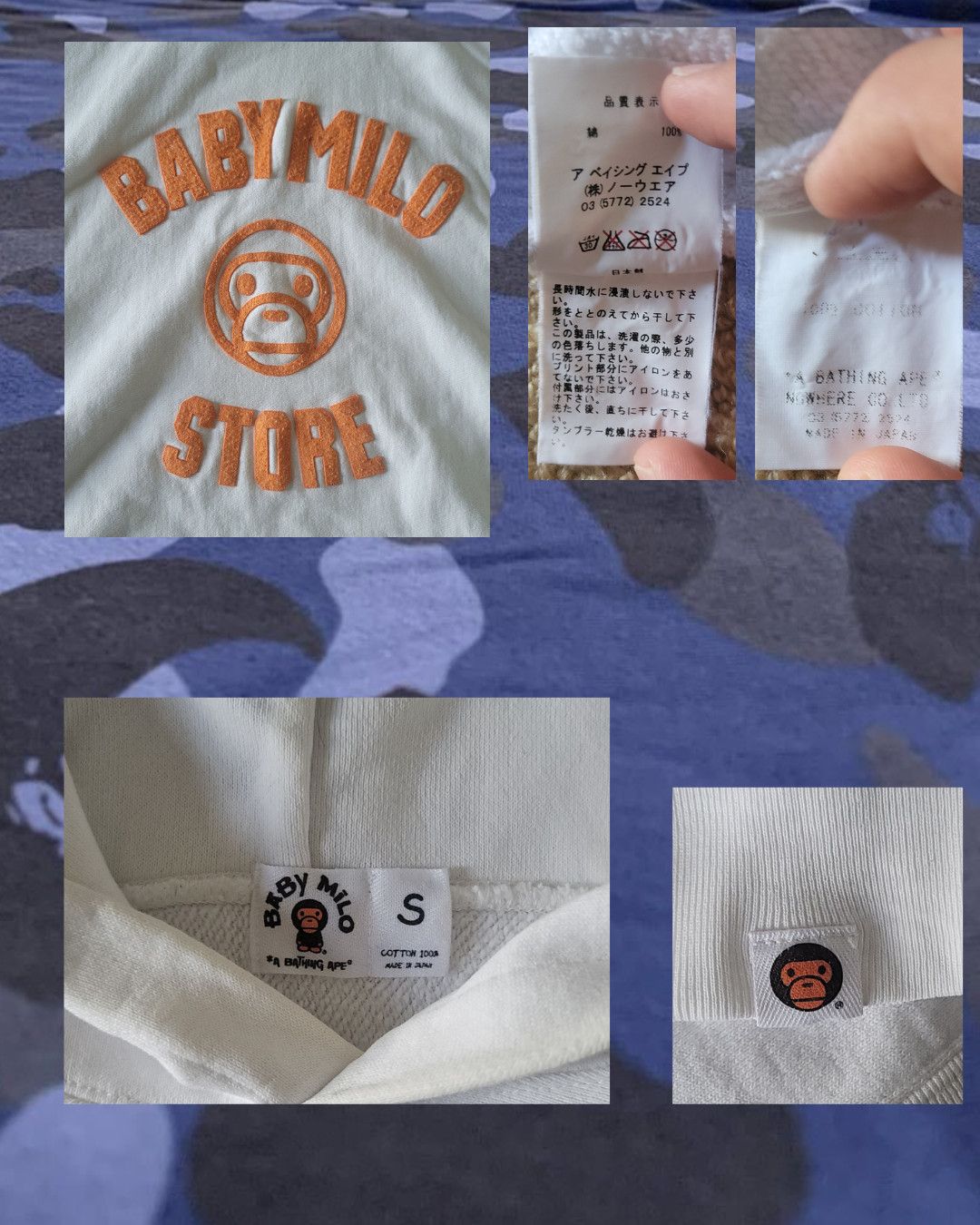 Bape 2005 ORANGE BABY MILO HOODIE Size US S / EU 44-46 / 1 - 2 Thumbnail