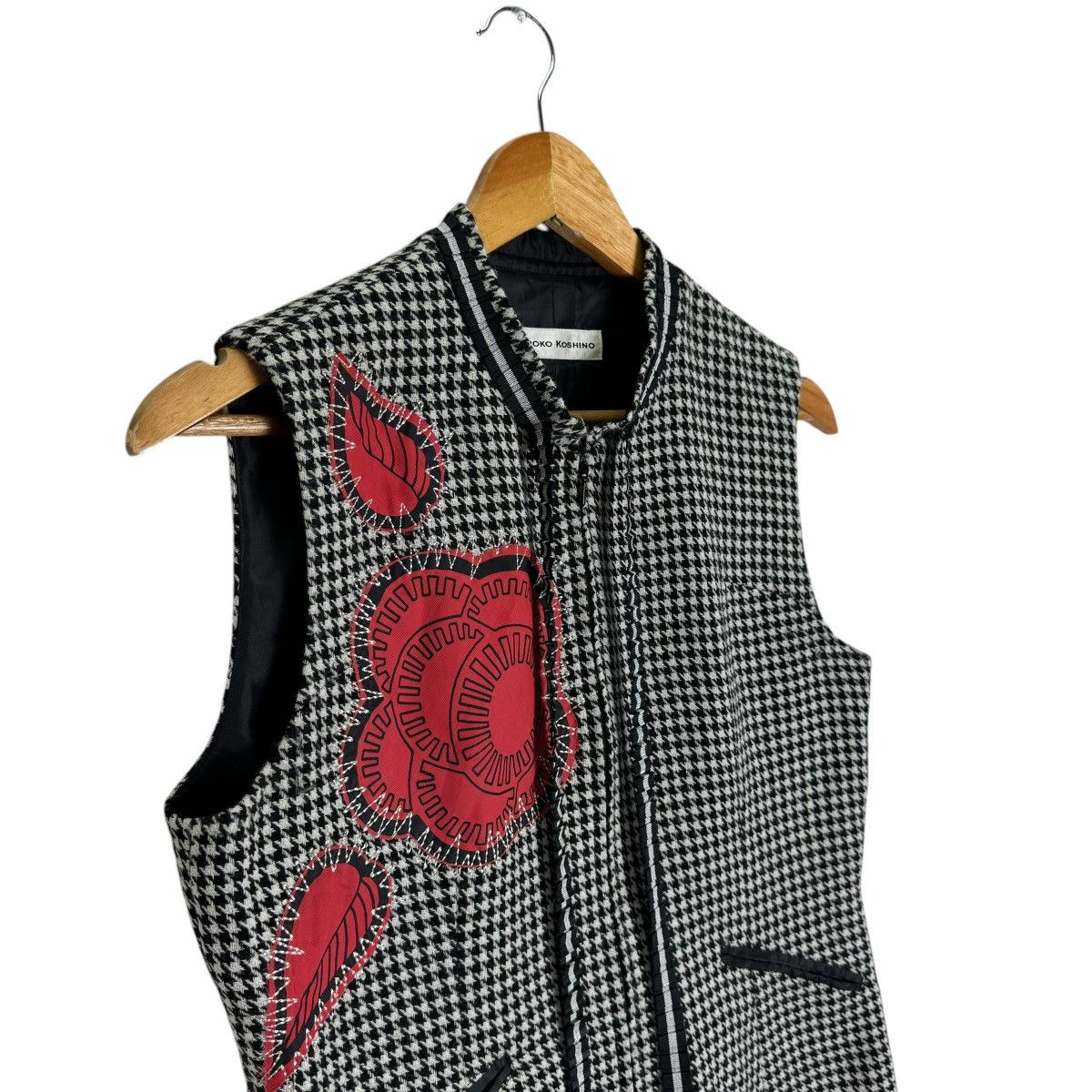 Hiroko Koshino Homme × Japanese Brand ❄️HIROKO KOSHINO PATCHWORK ZIPPER VEST Size S / US 4 / IT 40 - 4 Thumbnail