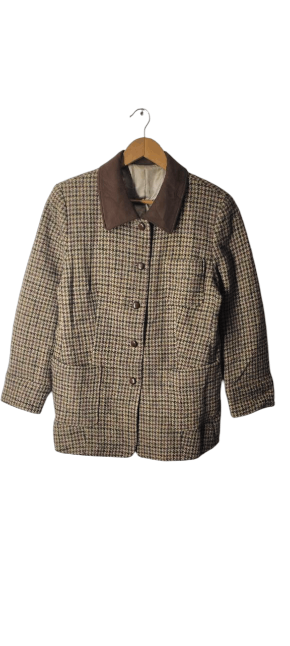 Harris Tweed VINTAGE HARRIS TWEED HAND WOVEN WOOL JACKET Size M / US 6-8 / IT 42-44 - 1 Thumbnail