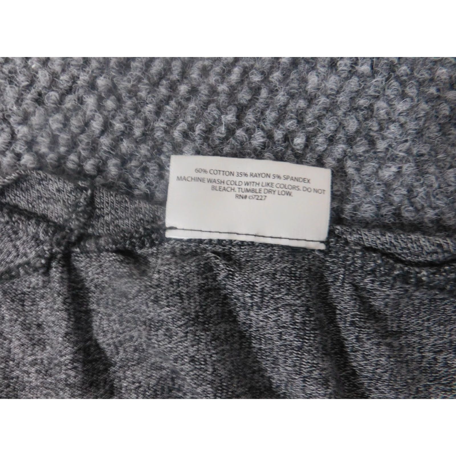 Vintage Bobbie Brooks Womens Blouse XL Gray Crew Neck Long Sleeve Pullover Stretch Casual Regular Cotton Rayon Solid Basic Classic Shirt Women Size XL / US 12-14 / IT 48-50 - 6 Thumbnail