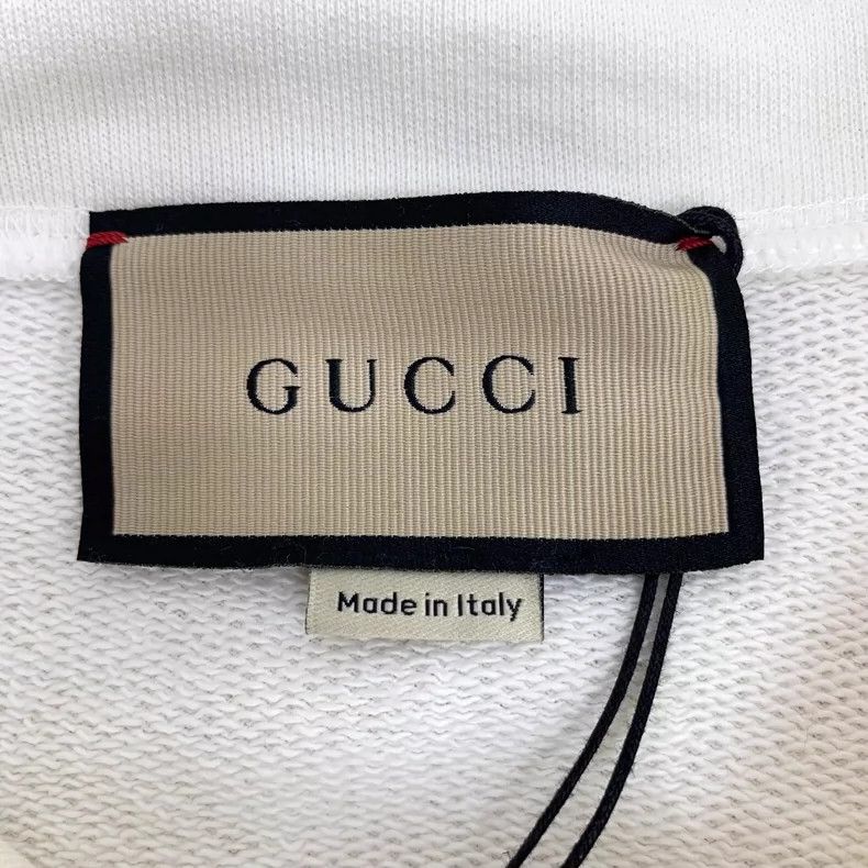 Gucci Gucci Beige letter bear print cotton hooded drawstring long Size S / US 4 / IT 40 - 5 Thumbnail