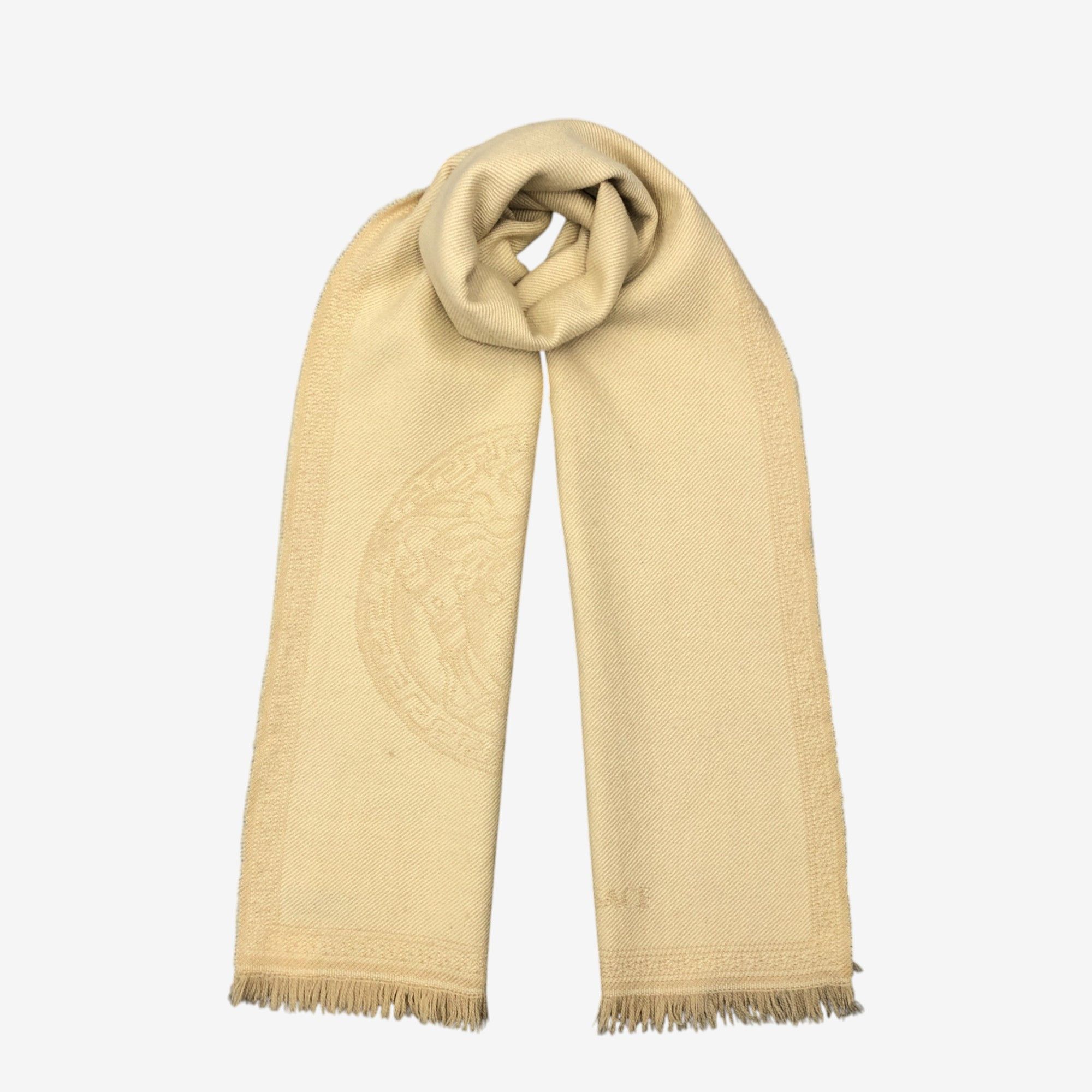 Japanese Brand Vintage Versace Scarf Muffler Wool Winter Scarves Size ONE SIZE - 1 Thumbnail
