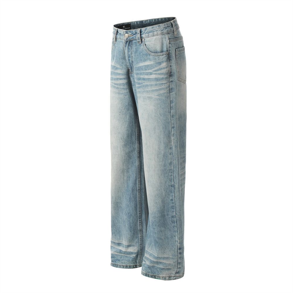 Japanese Brand × Jean Men's high street punk retro distressed gradient loose jeans Size US 32 / EU 48 - 2 Thumbnail