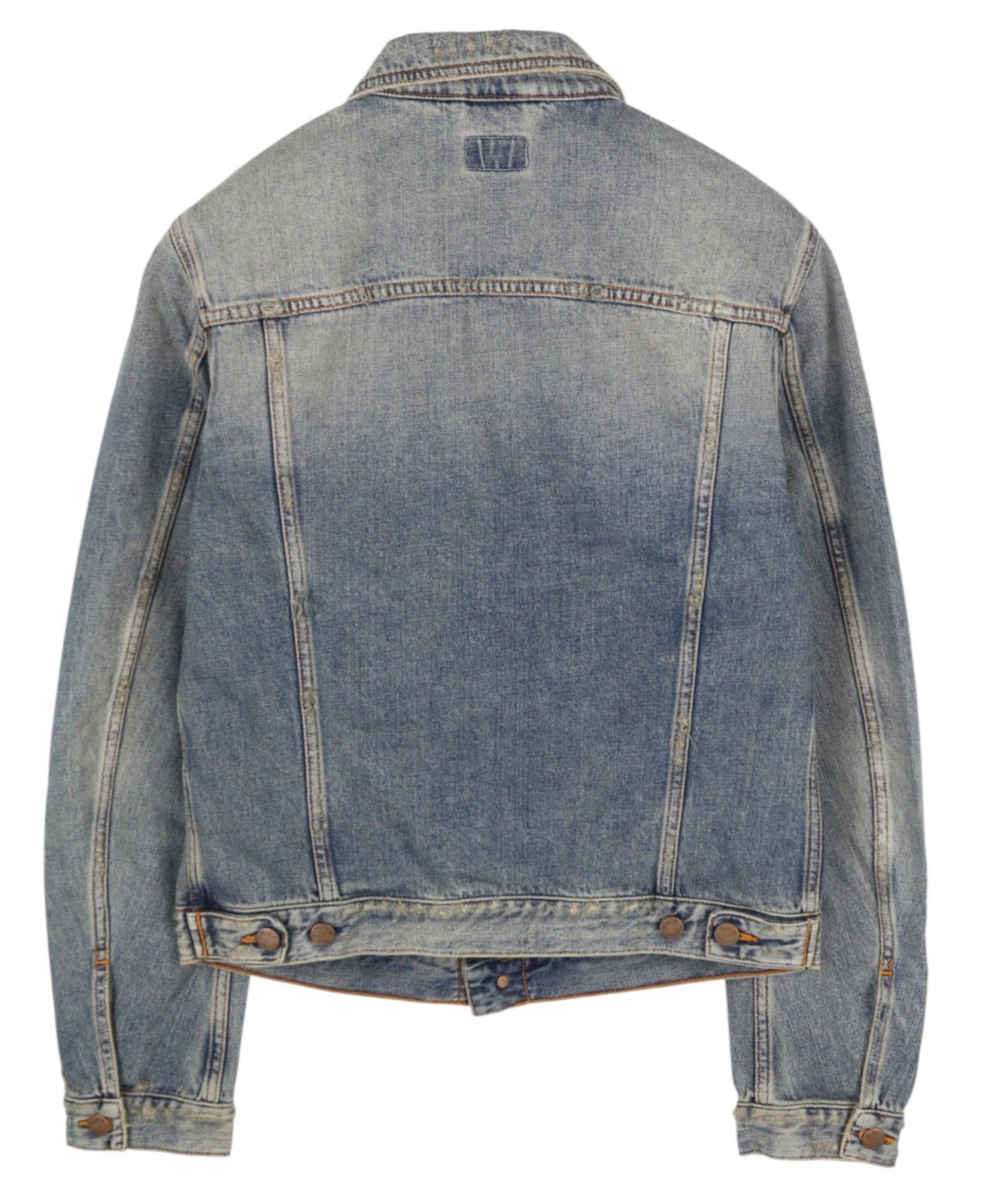 Nudie Jeans BILLY M Shimmering Indigo Button-Up Distress Denim 85887 Size US M / EU 48-50 / 2 - 2 Thumbnail