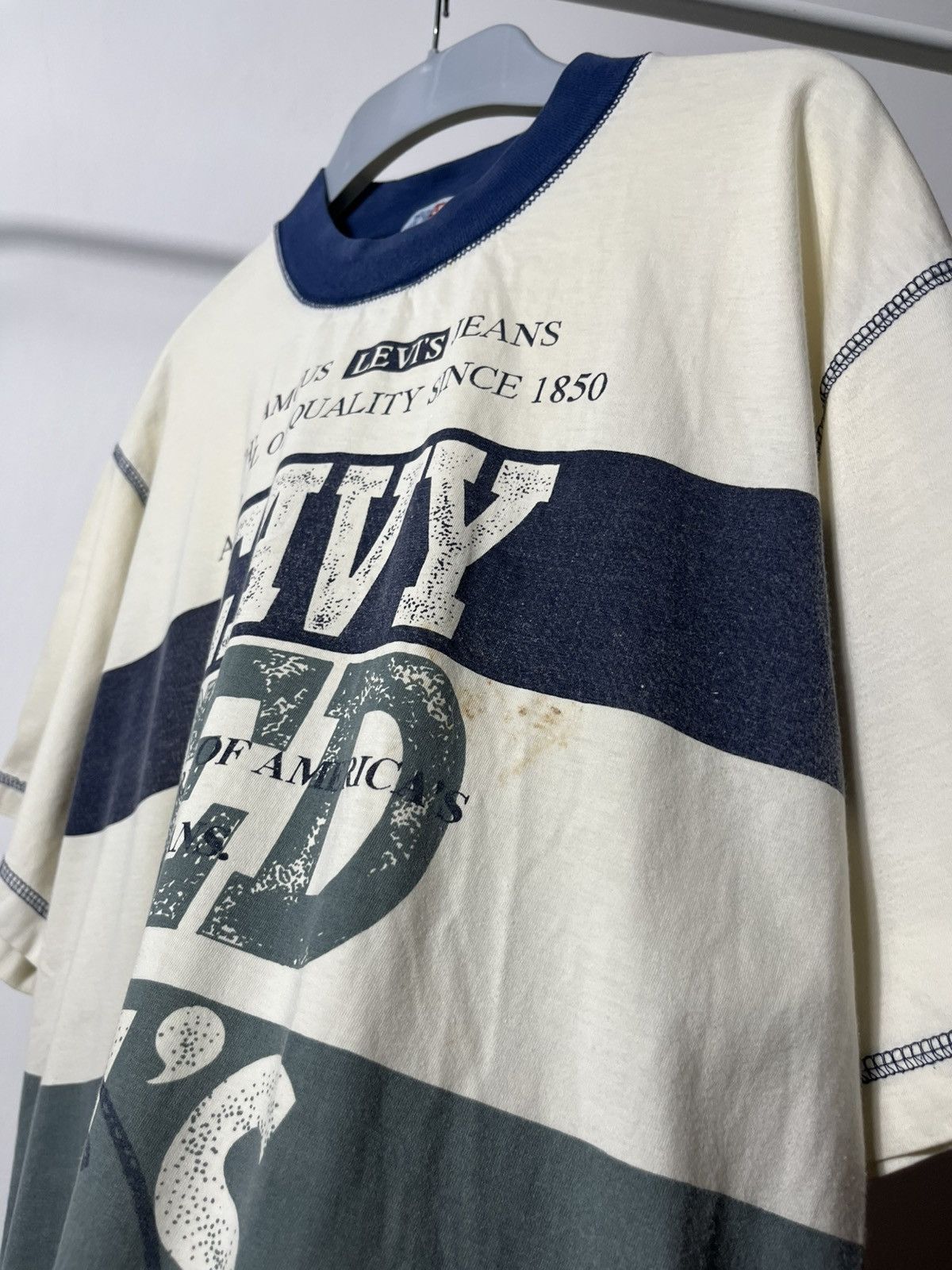 Levi's × Vintage Vintage Levi’s Heavy Used T-shirt 90s Western Wear USA L Size US L / EU 52-54 / 3 - 8 Thumbnail