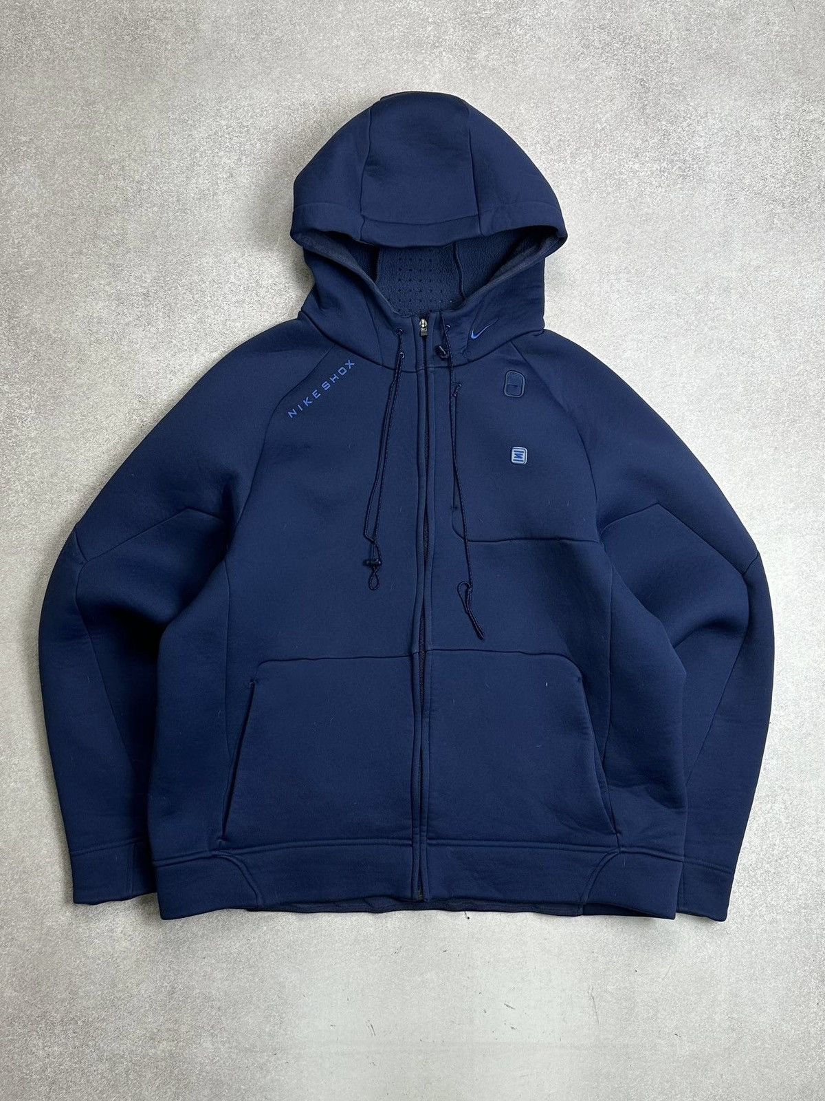 Nike × Supreme Vintage 00s Nike Shox TN Skepta Style Ninja Hood Zip Jacket Size US XL / EU 56 / 4 - 1 Thumbnail