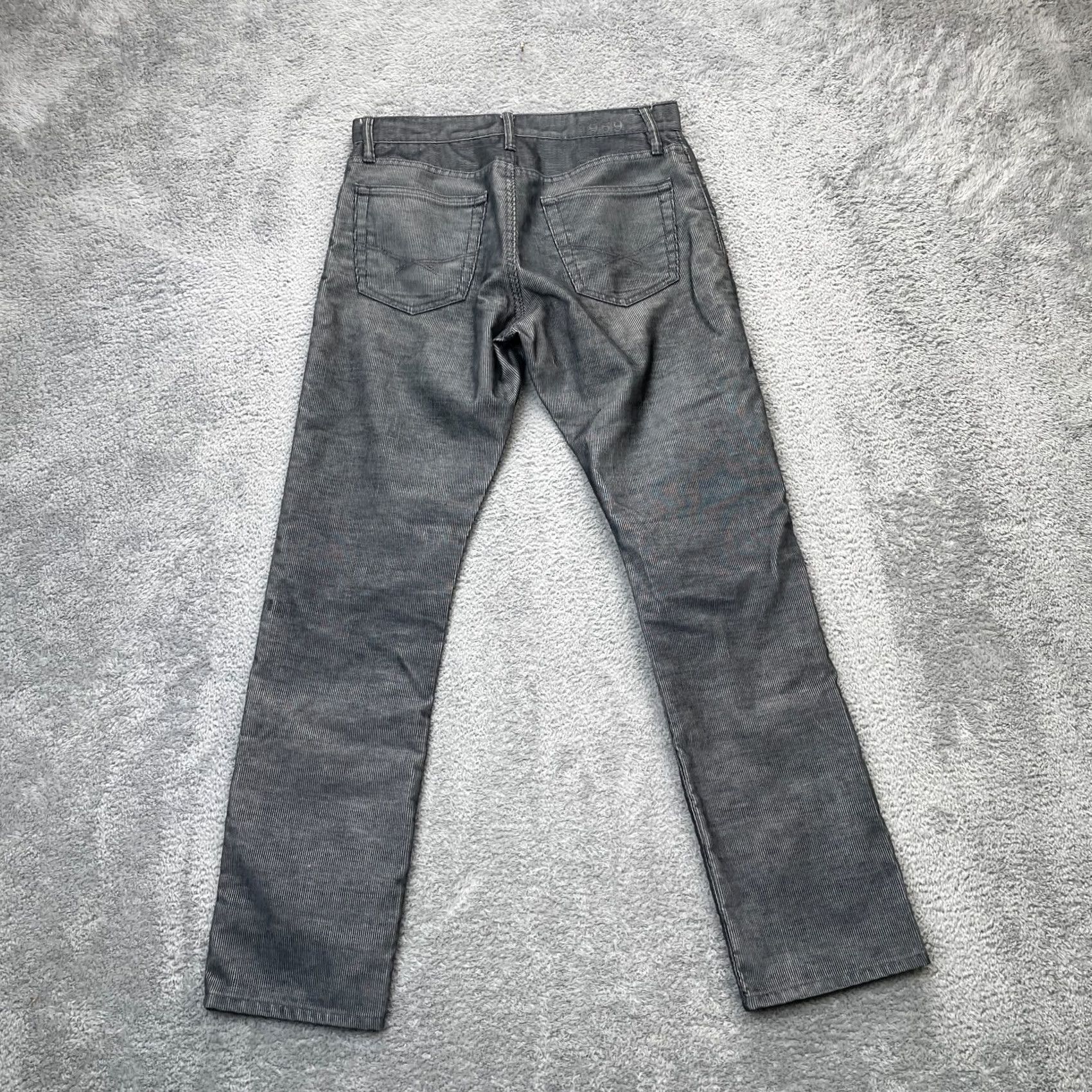 Gap Gap Mens Jeans 29x30 Gray 1969 Straight Leg Denim Cotton Dark Wash 5-Pocket Zip Button Baggy? Size US 29 - 2 Thumbnail