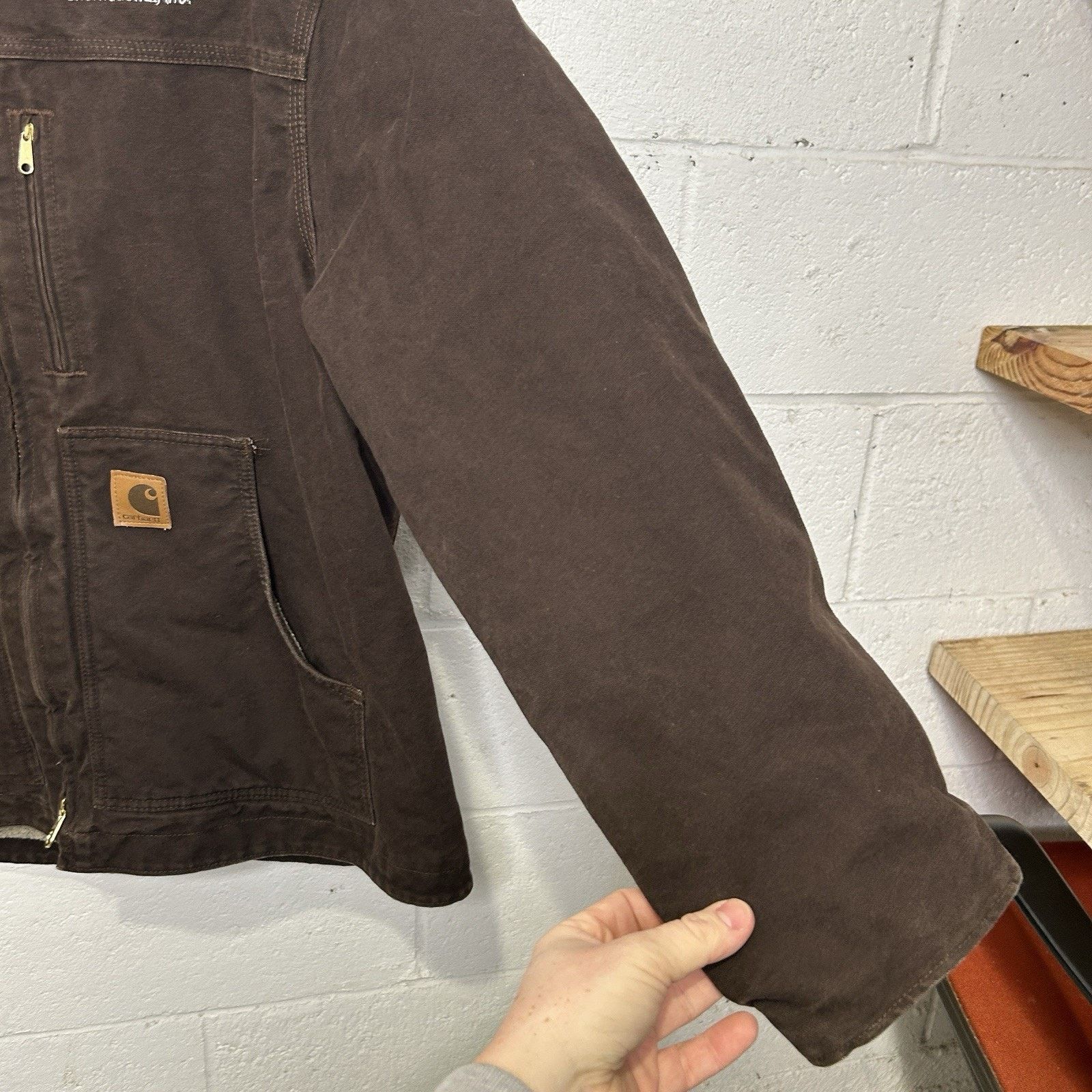 Carhartt Vintage Carhartt Sherpa-Lined Ridge Jacket “Dark Brown” C61 Size US XL / EU 56 / 4 - 7 Thumbnail