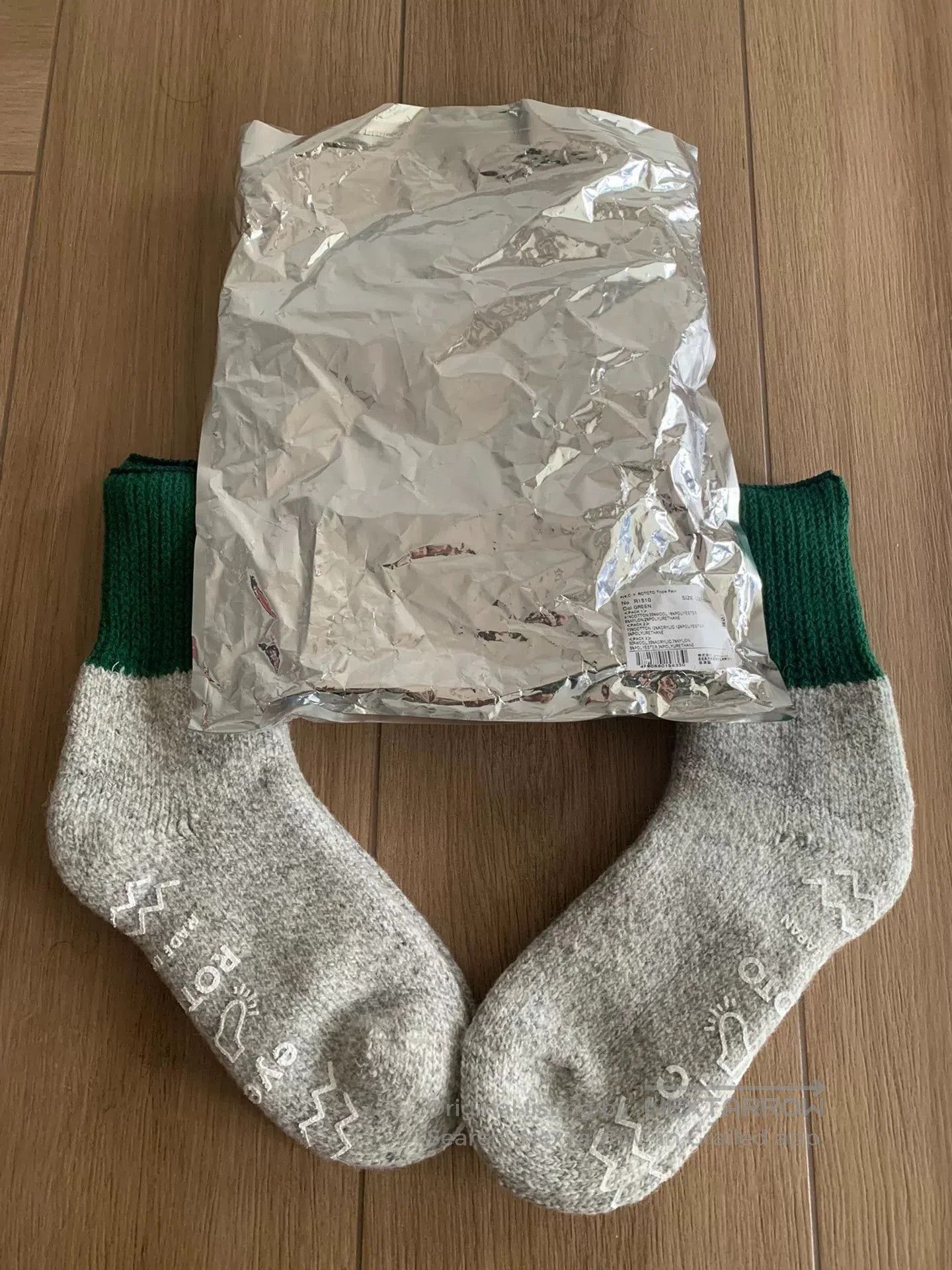 Japanese Brand eye_C x ROTOTO Triple Pack Socks. Size ONE SIZE - 2 Thumbnail