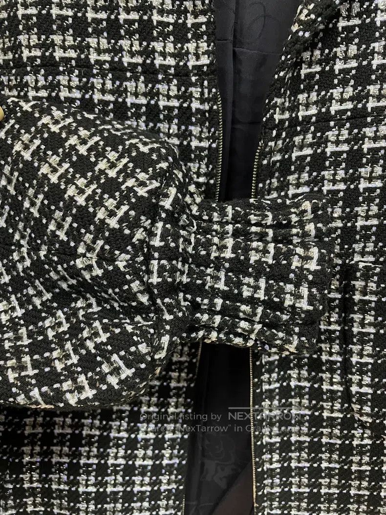Chanel Chanel Black and white tweed jacket Size XXS / US 00 / IT 34 - 4 Thumbnail